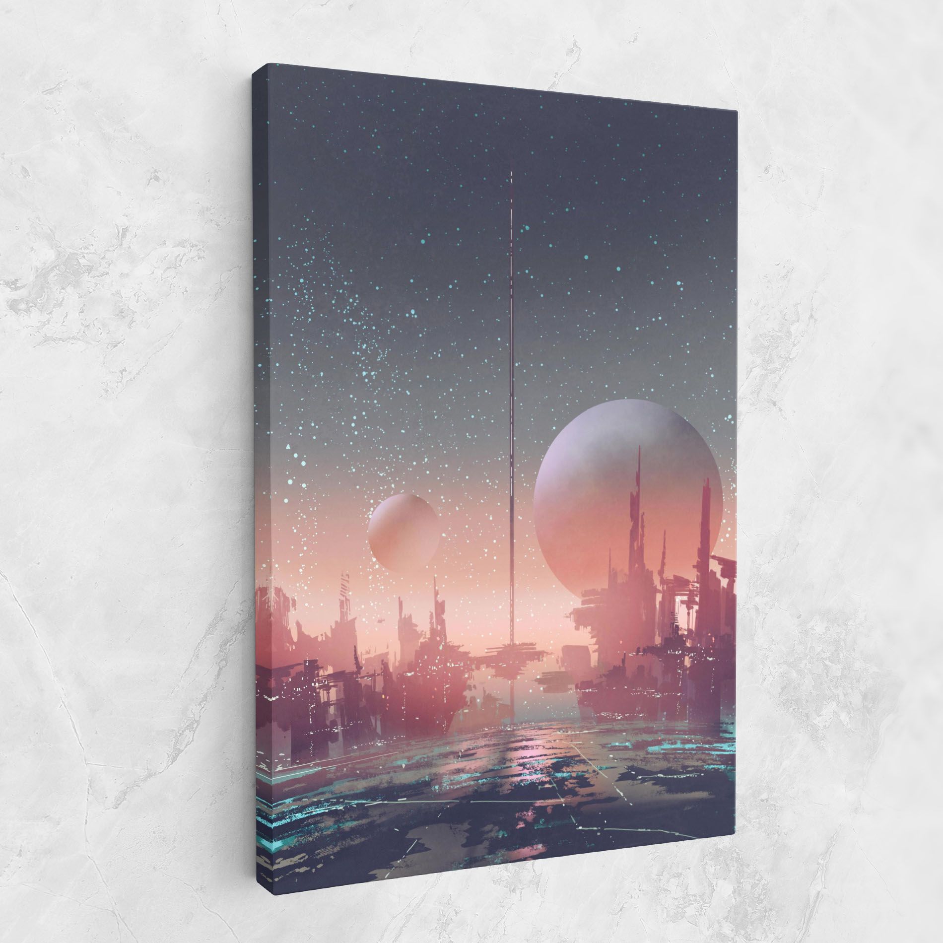 Futuristic Alien Buildings mockup 1