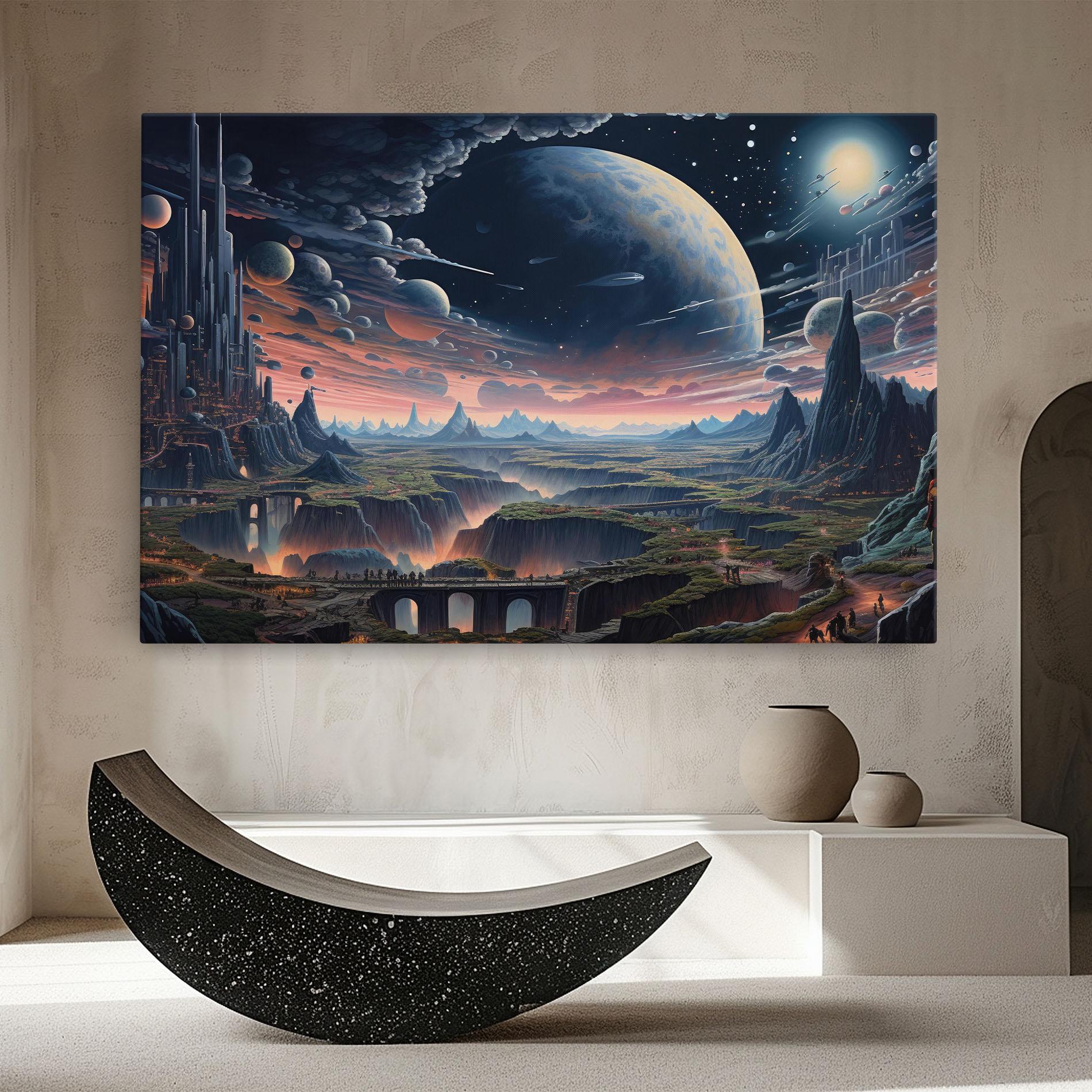 Картина на платно Celestial Chronicler mockup 8