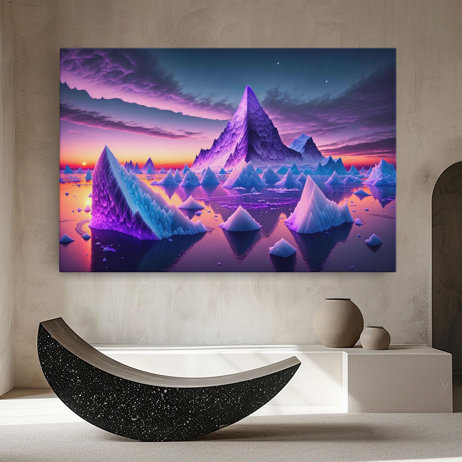 Картина на платно Floating Iceberg mockup 8