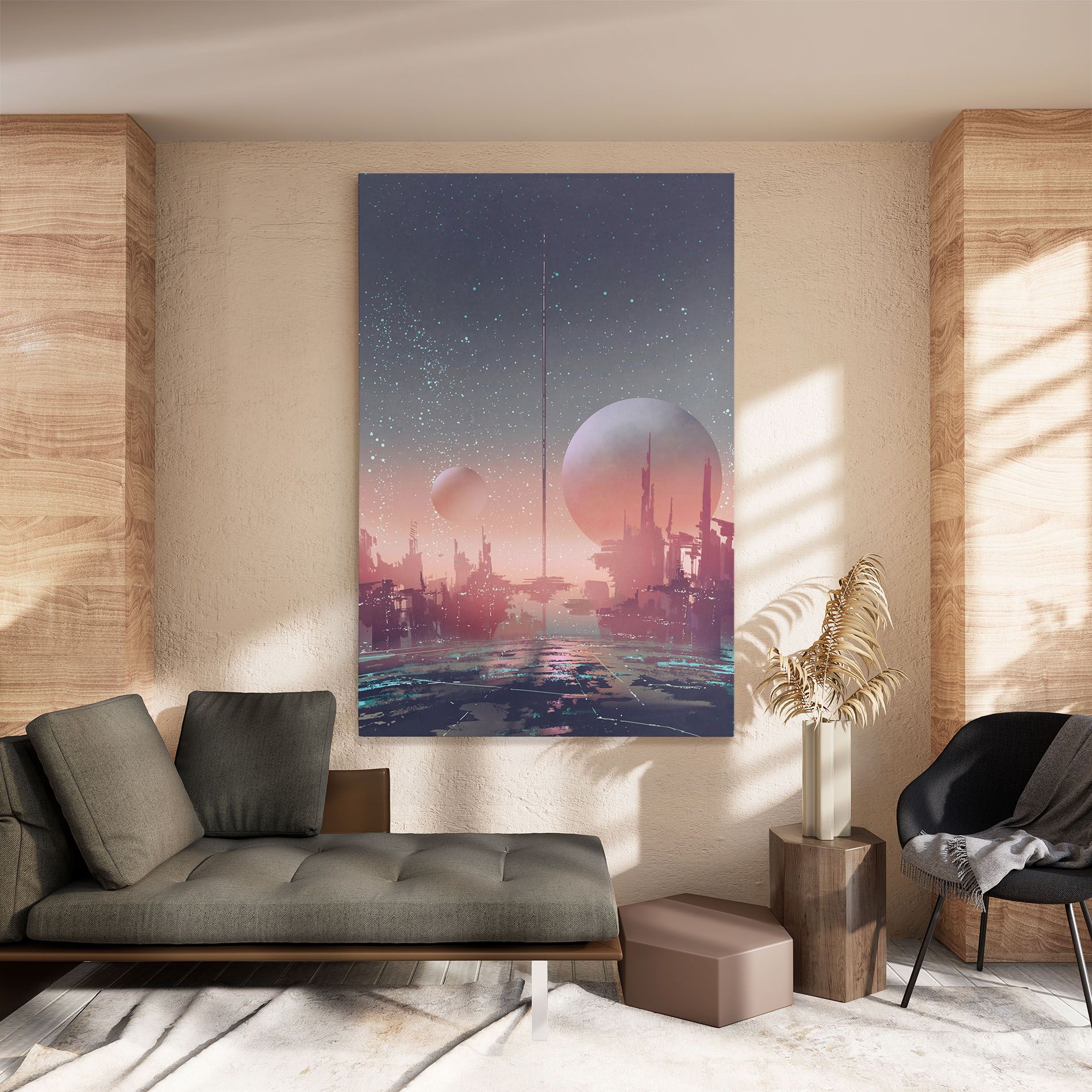 Futuristic Alien Buildings mockup 8