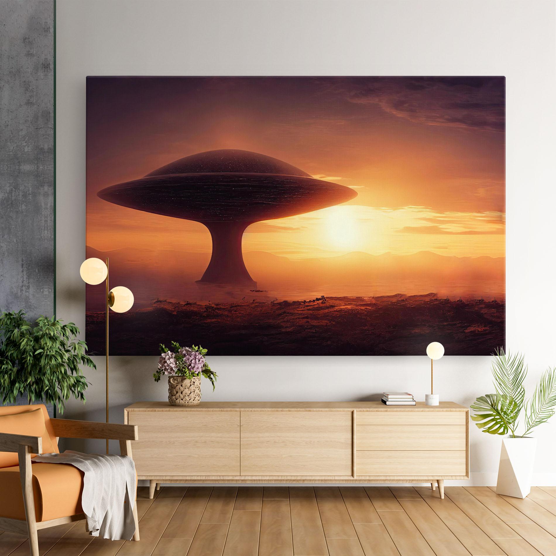 Картина на платно Fantasy Science Fiction mockup 9