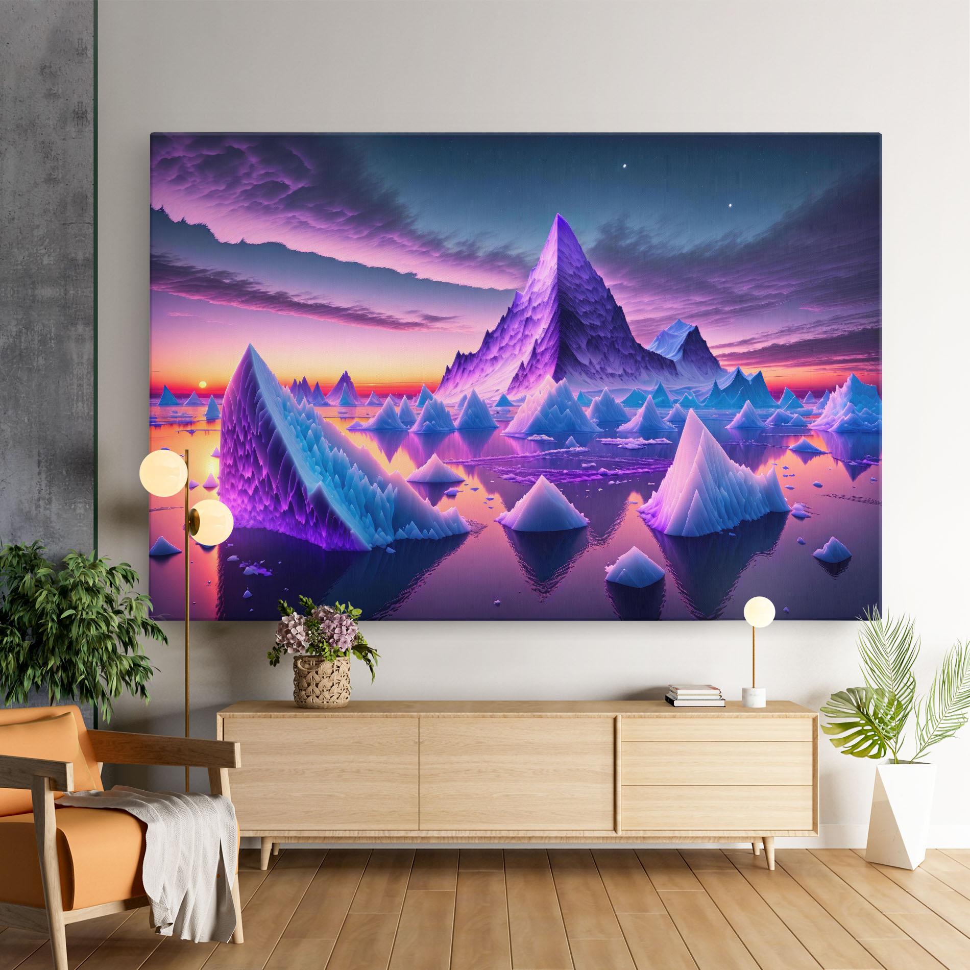 Картина на платно Floating Iceberg mockup 9