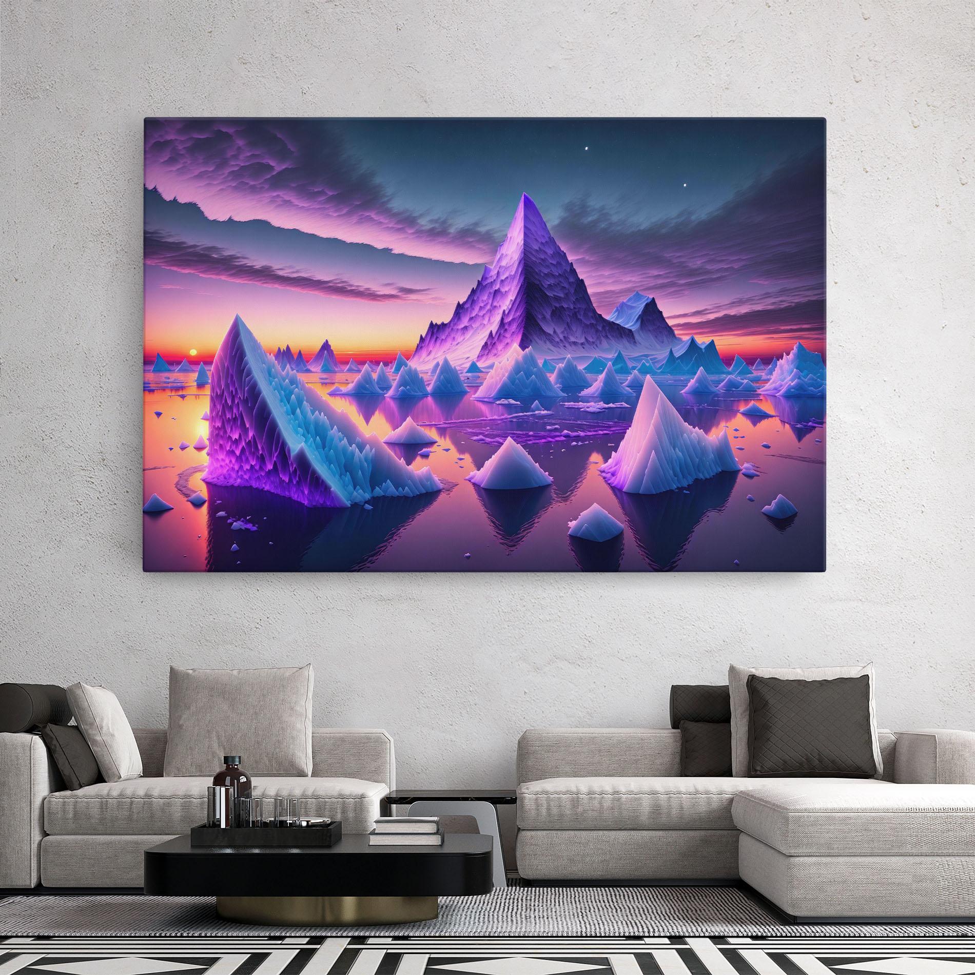 Картина на платно Floating Iceberg mockup 2