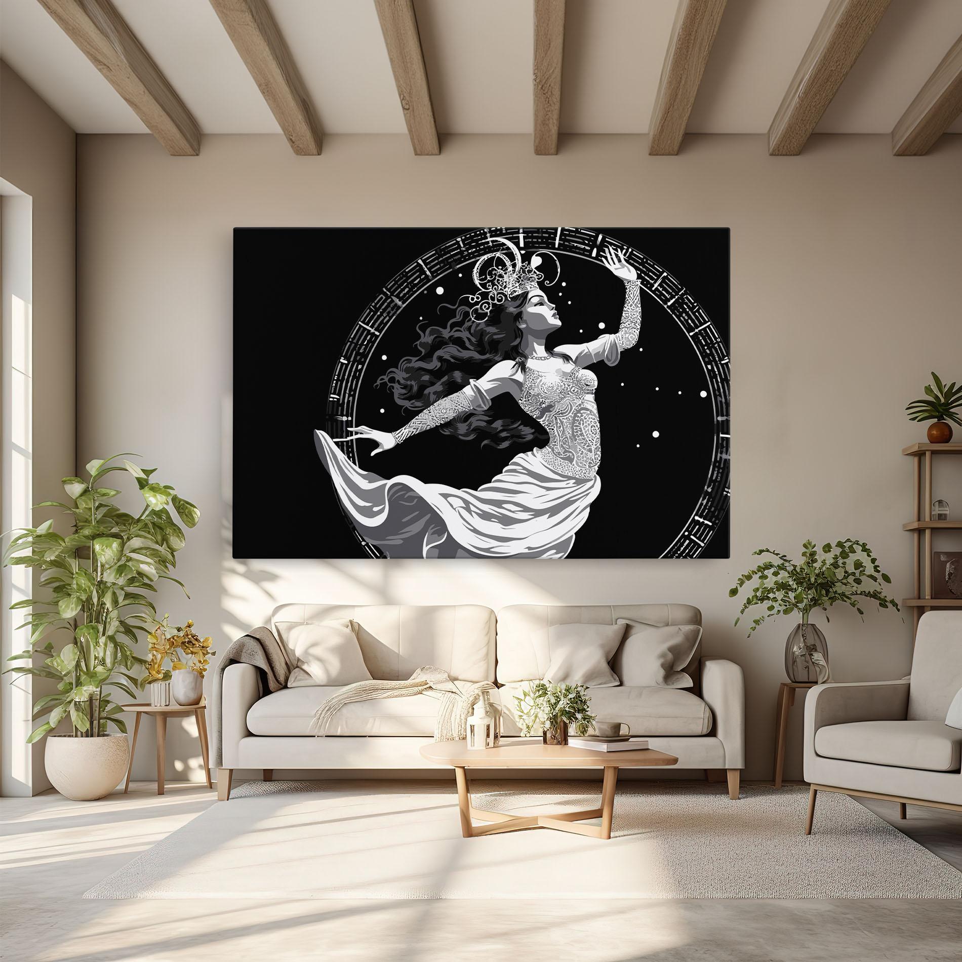 Картина на платно Beautiful Witch mockup 6