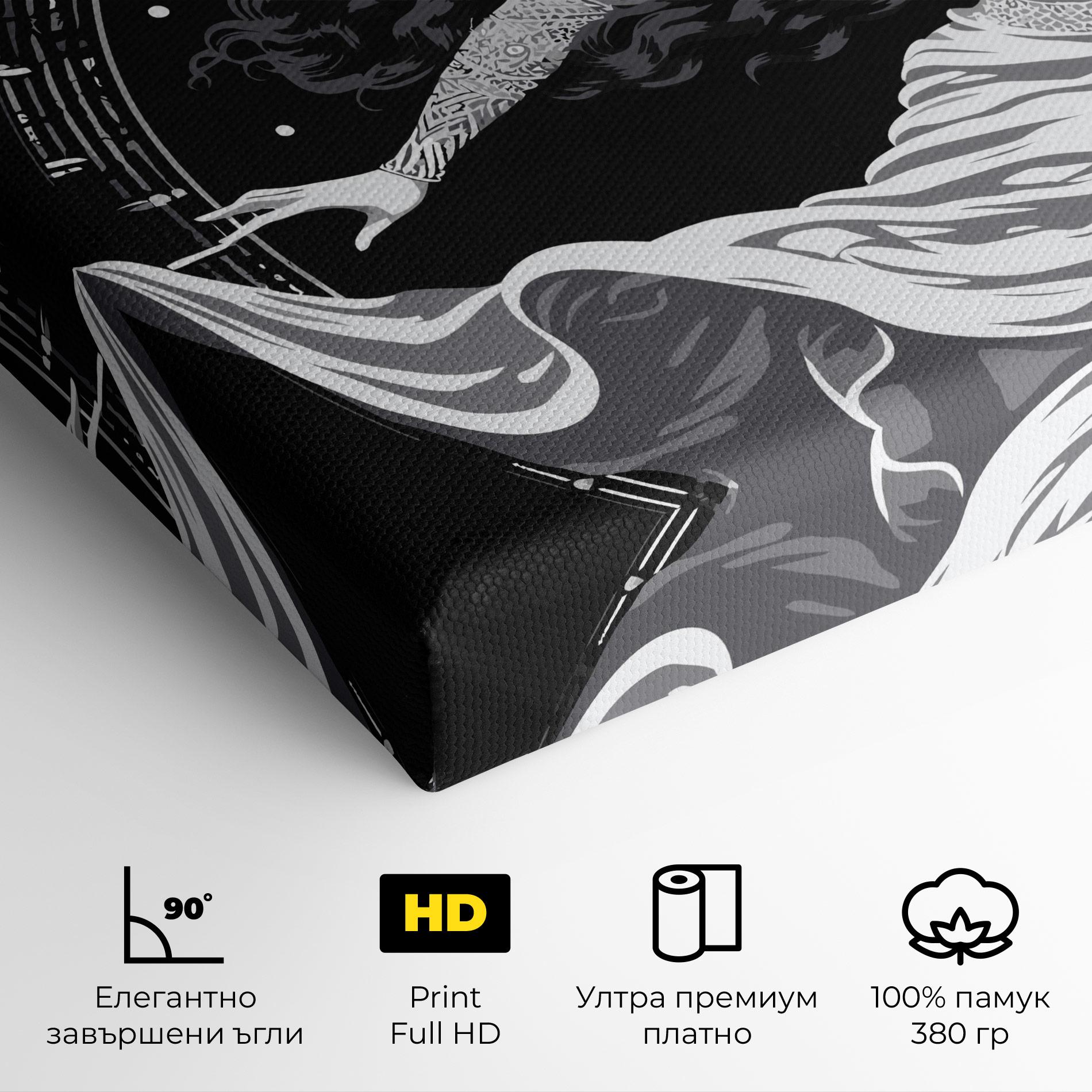 Картина на платно Beautiful Witch mockup 4