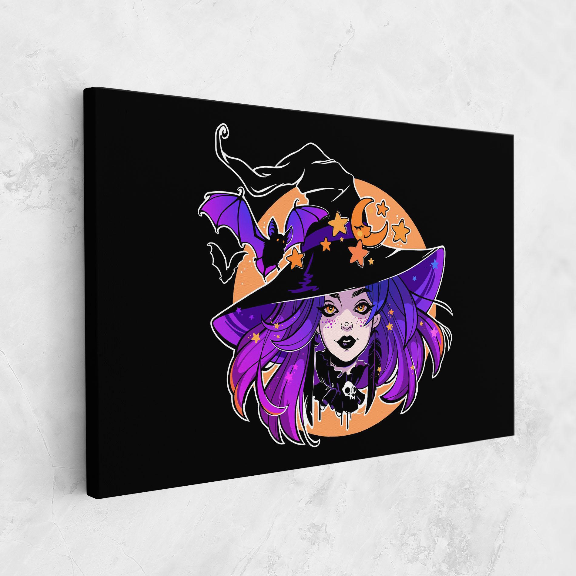 Картина на платно Purple Witch mockup 1