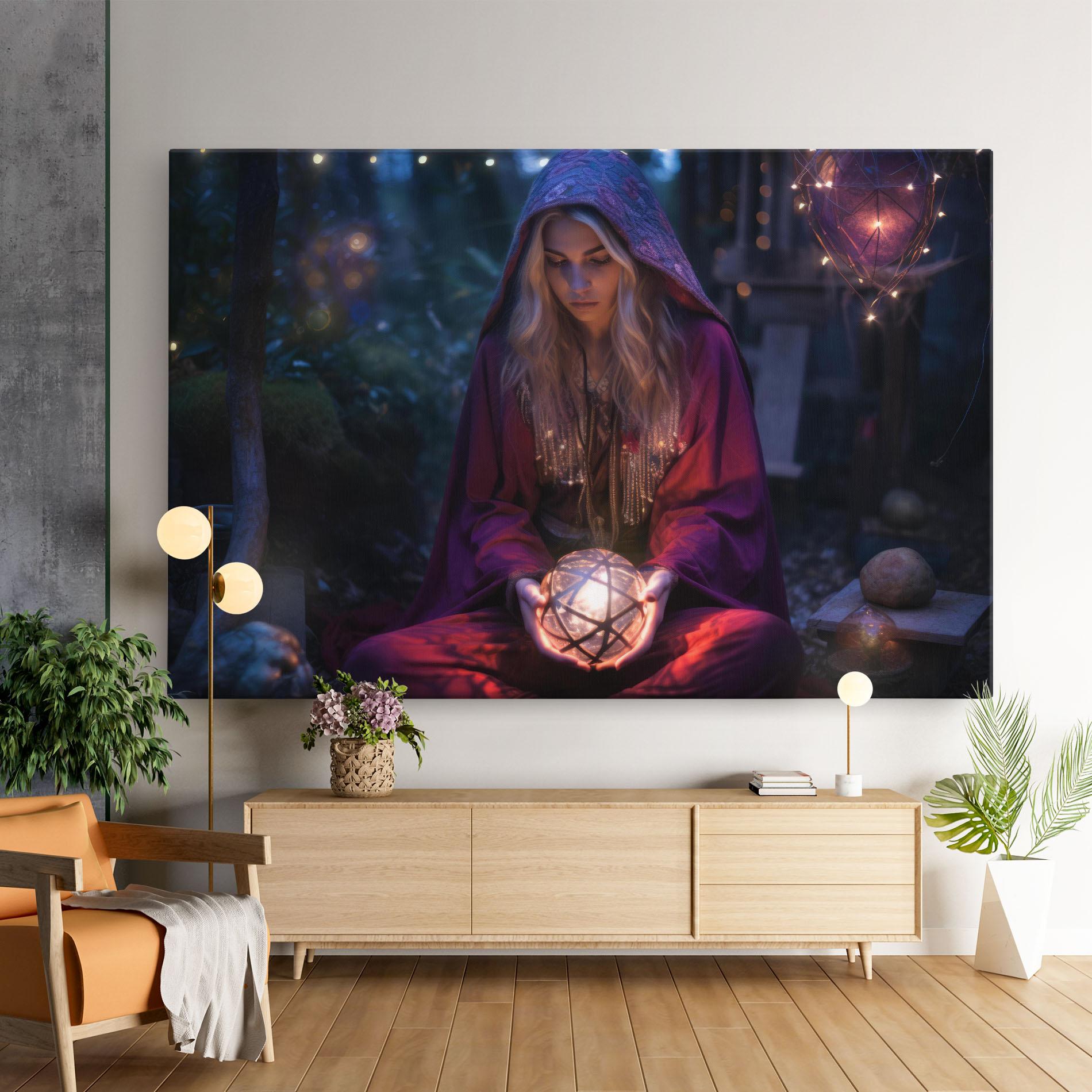 Картина на платно Garden Witch mockup 9