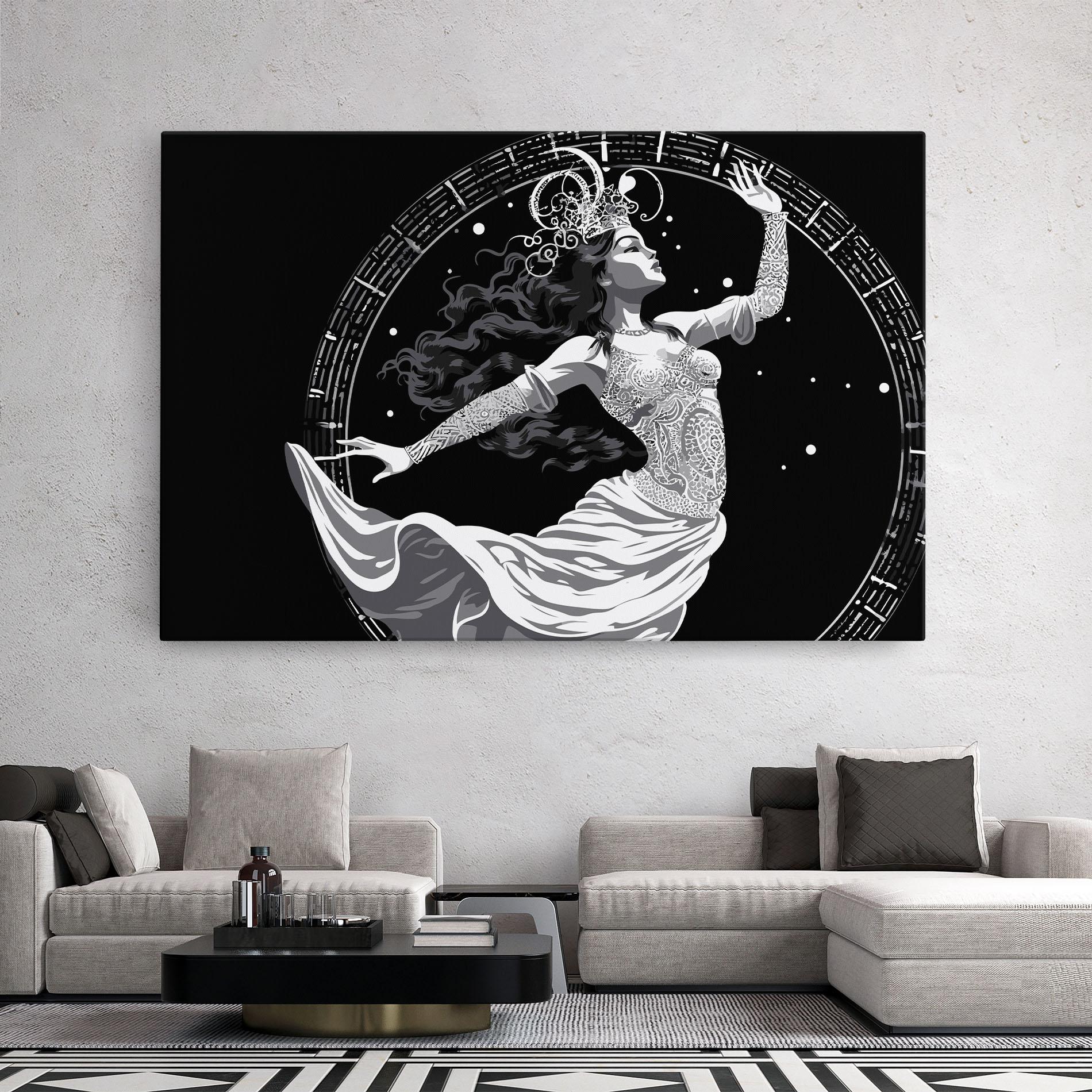 Картина на платно Beautiful Witch mockup 2