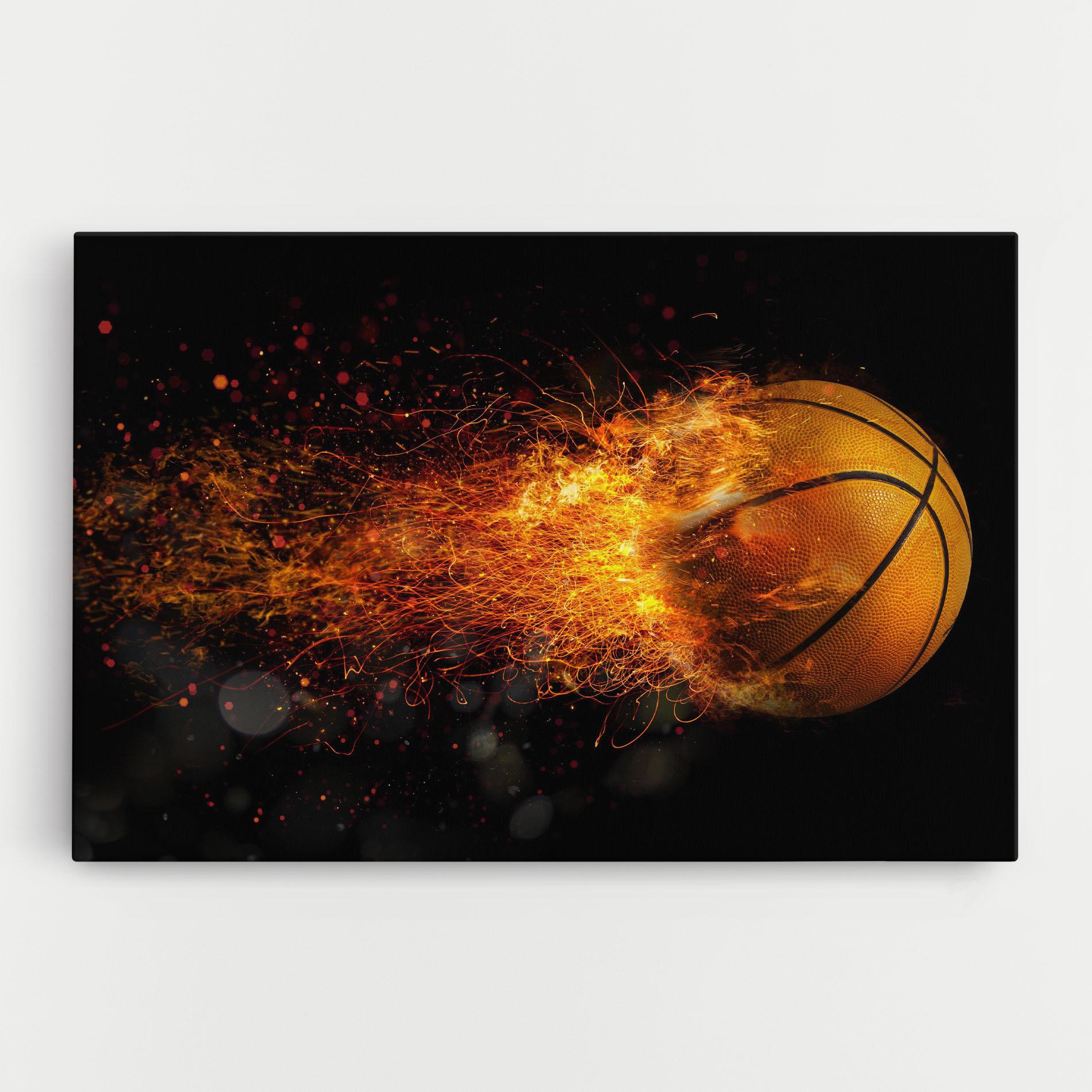 Картина на платно Basket Ball Flame mockup 0