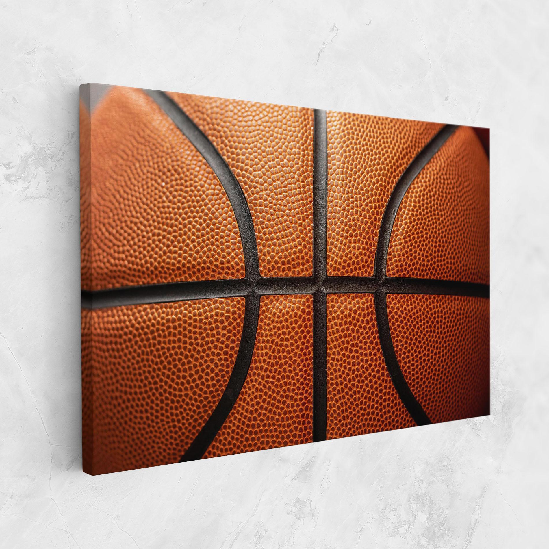 Картина на платно Close Up Leather Basketball mockup 1