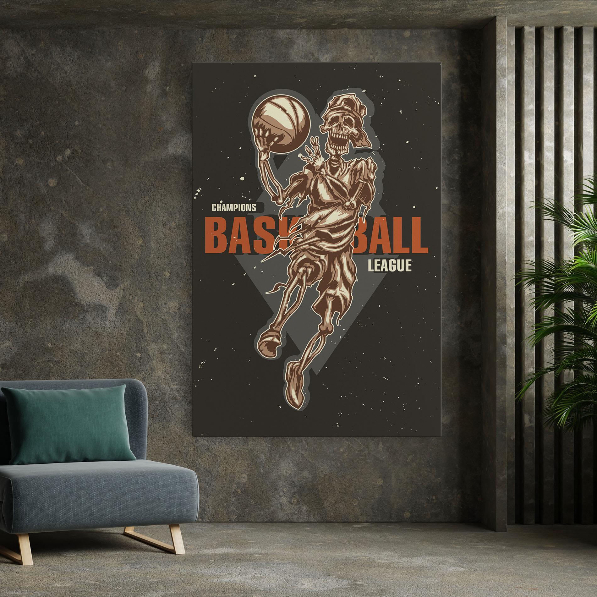 Картина на платно Basketball League mockup 7