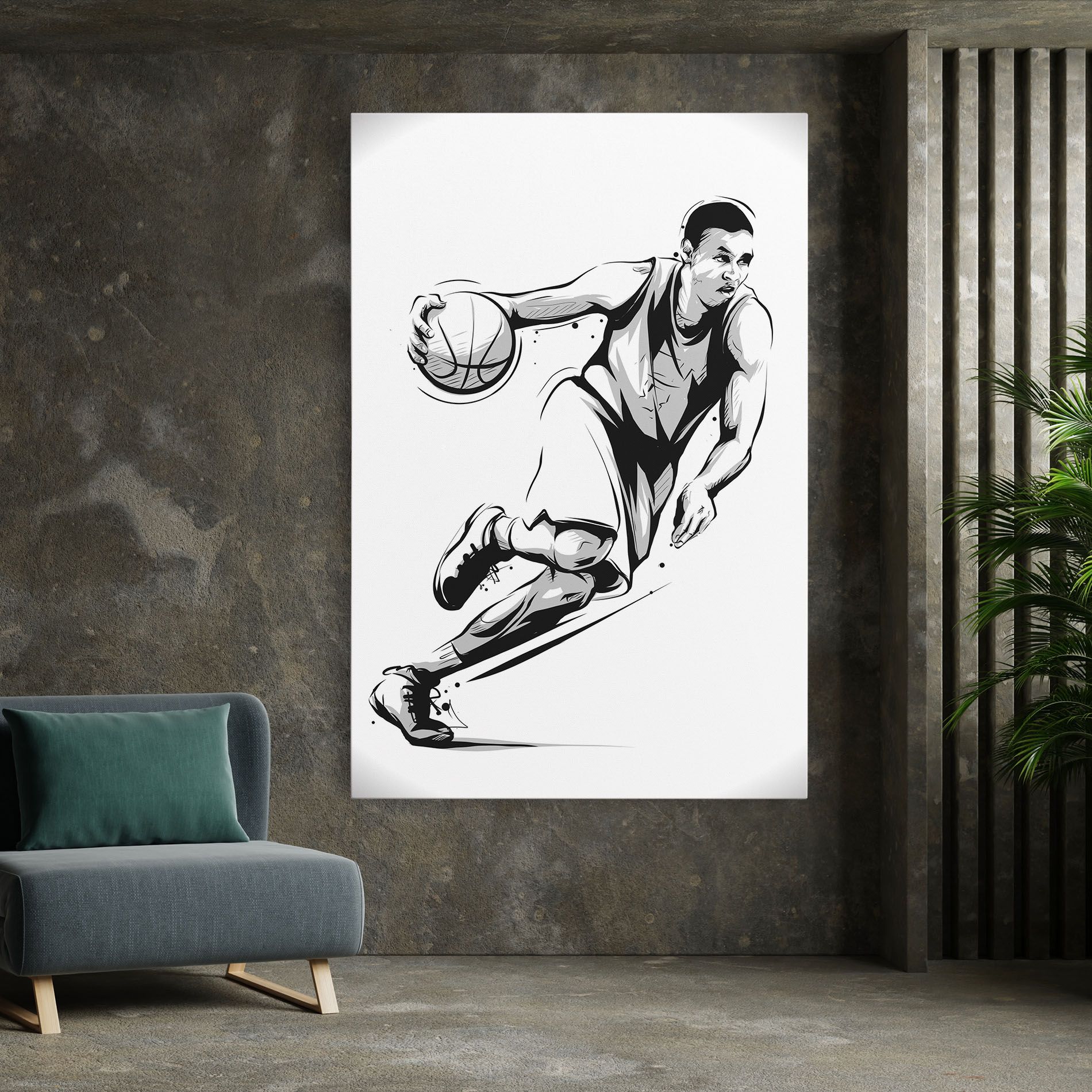 Basketball Player Line mockup 7