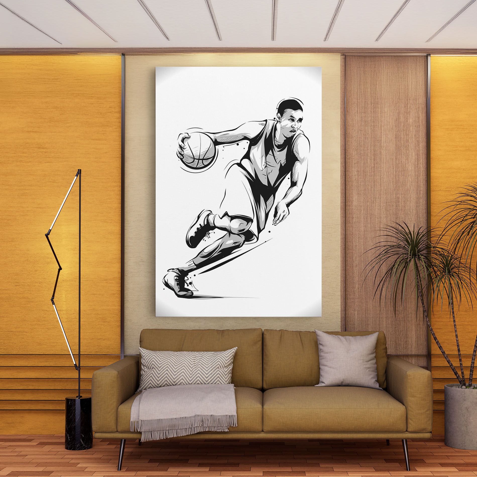 Basketball Player Line mockup 9