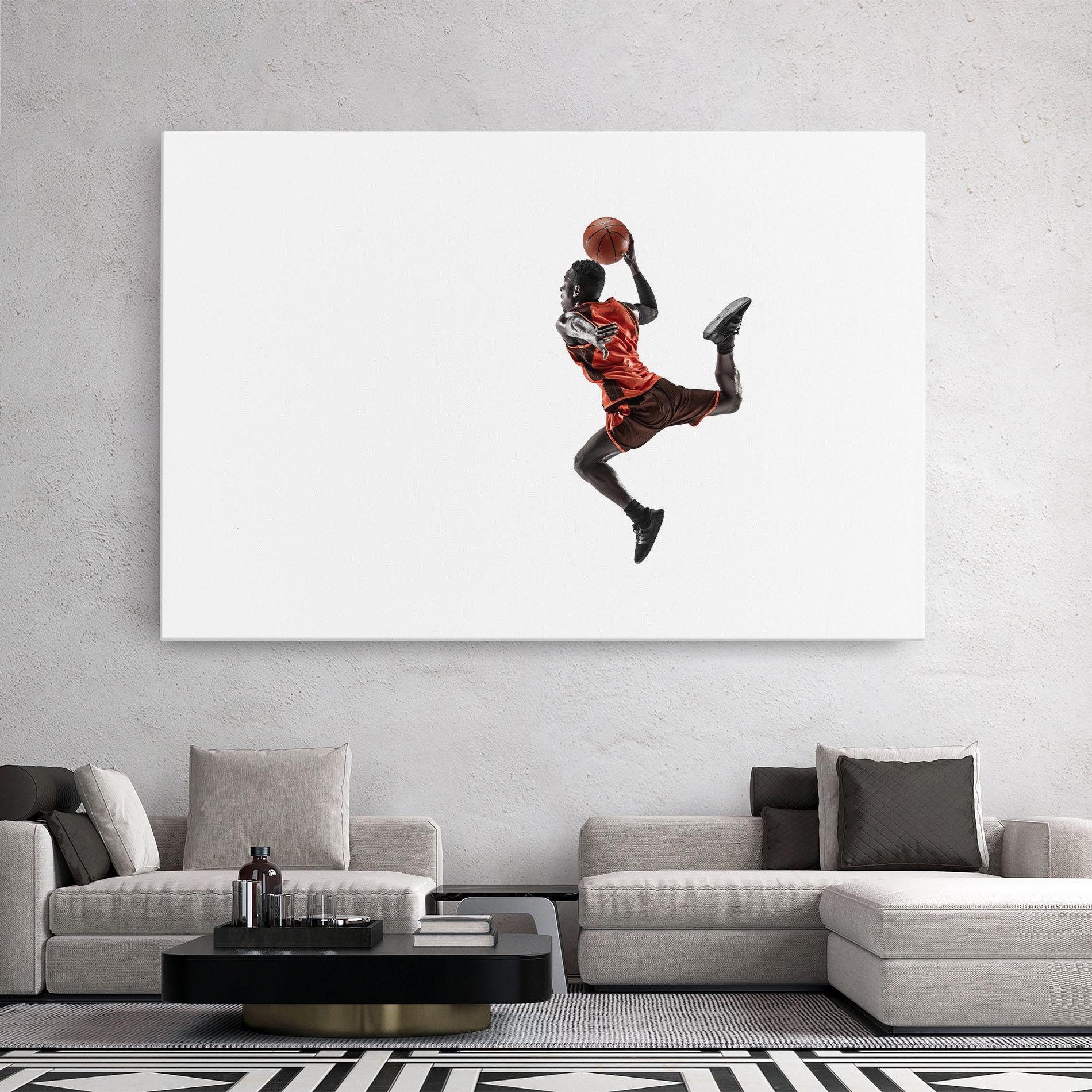Картина на платно Basketball Player Flying mockup 2