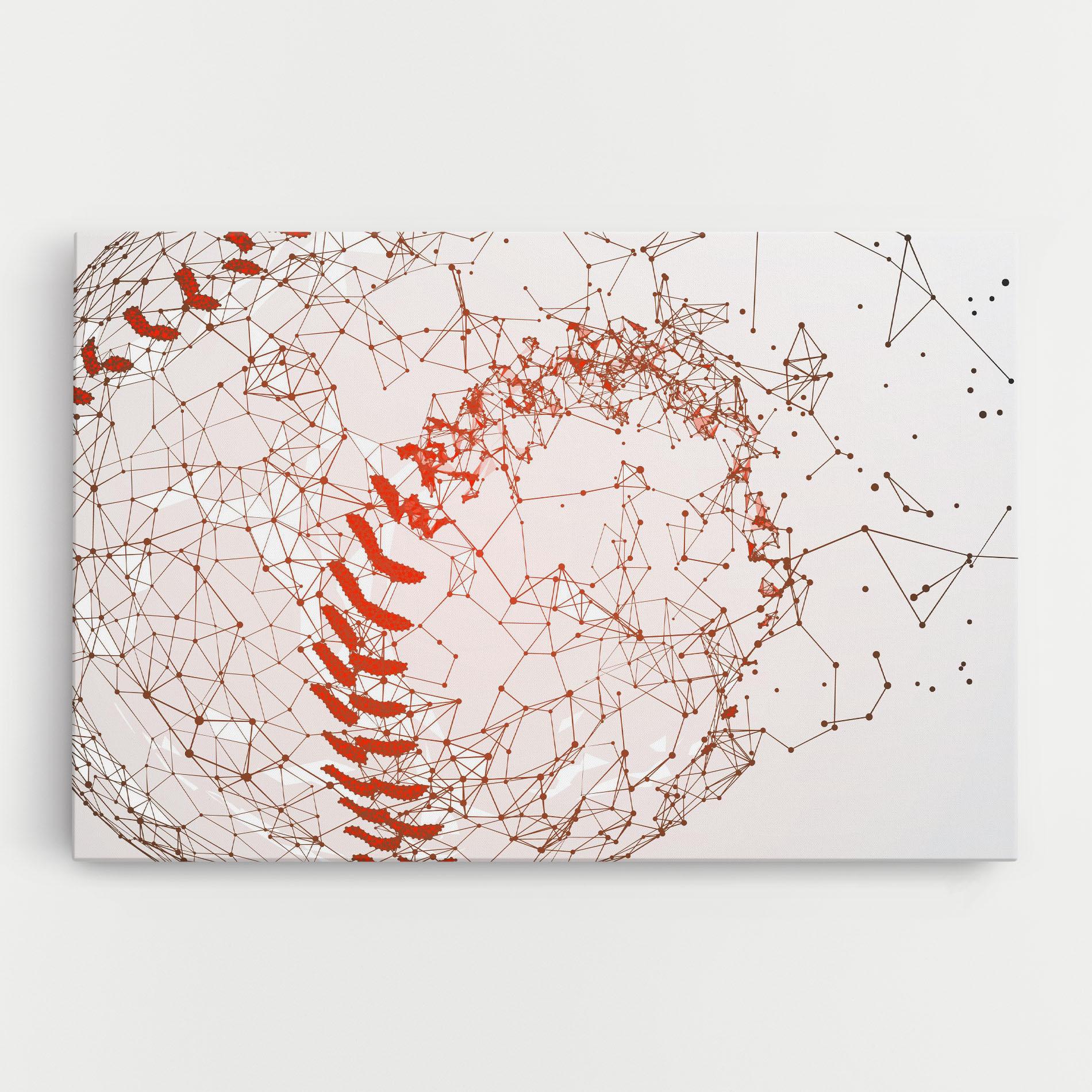 Картина на платно Baseball Line Art mockup 0