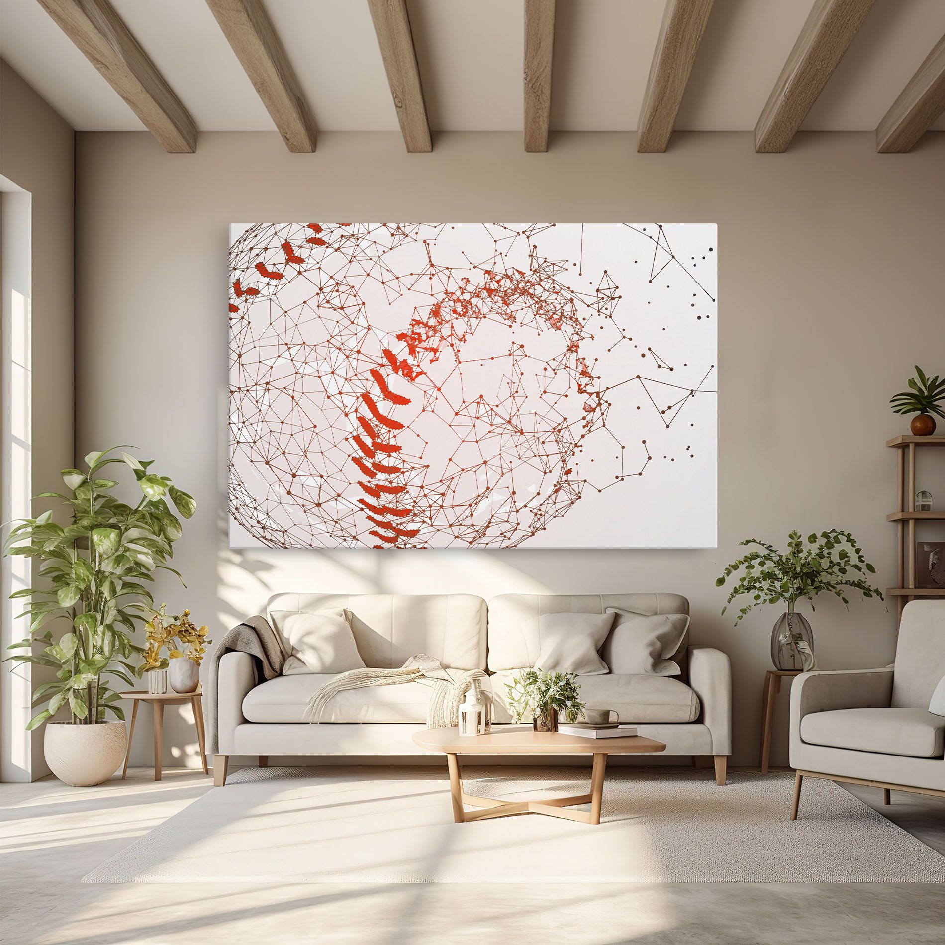 Baseball Line Art mockup 6