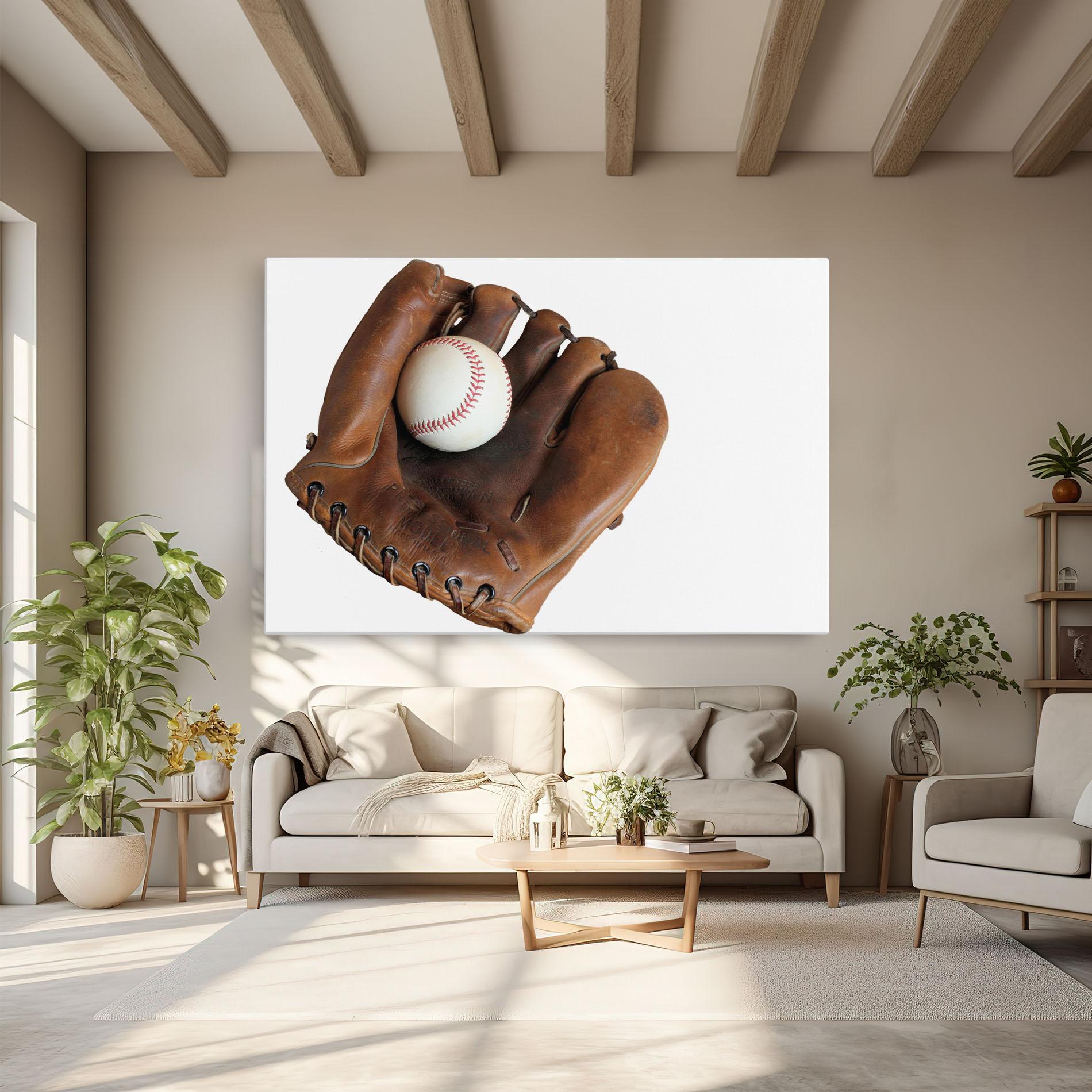 Картина на платно Holding Baseball Ball mockup 6