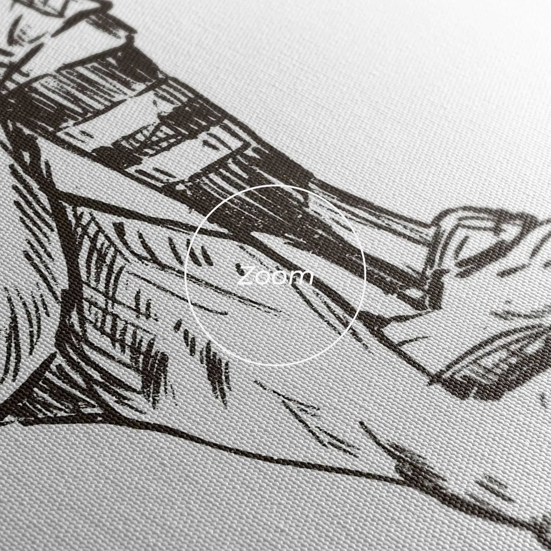 Картина на платно Baseball Player Line mockup 3