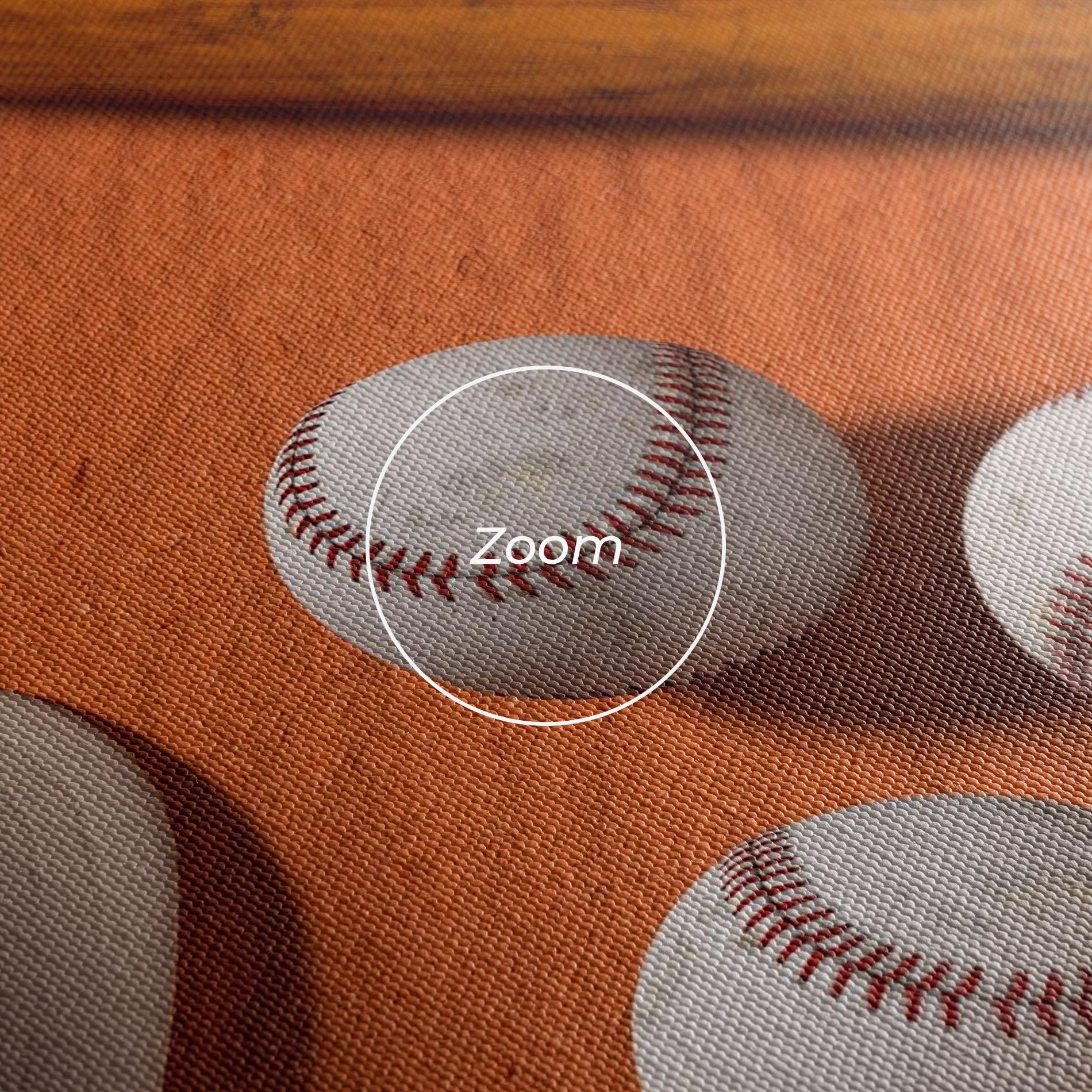 Картина на платно Baseball Set On Orange mockup 3