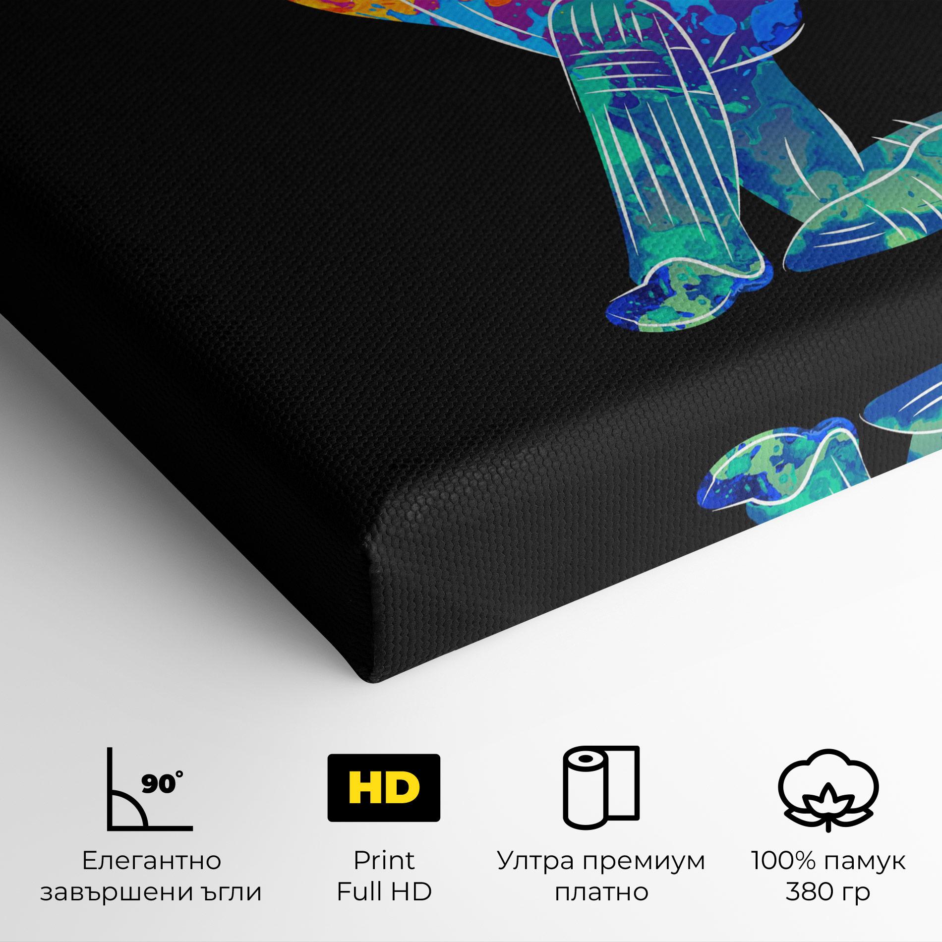 Картина на платно Baseball Color Art mockup 4