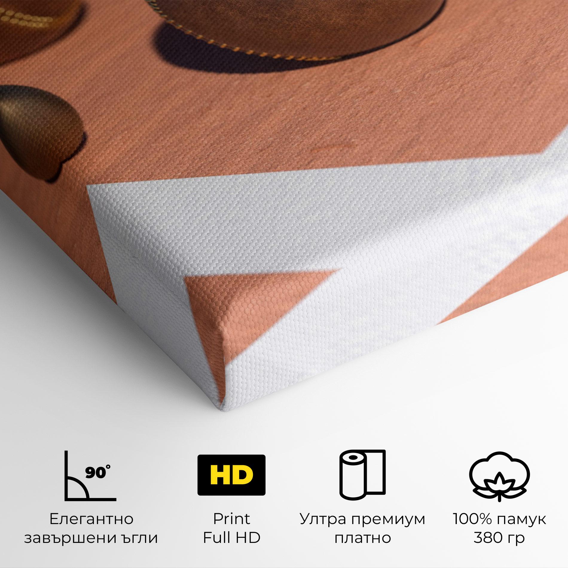 Картина на платно Brown Baseball Ball mockup 4