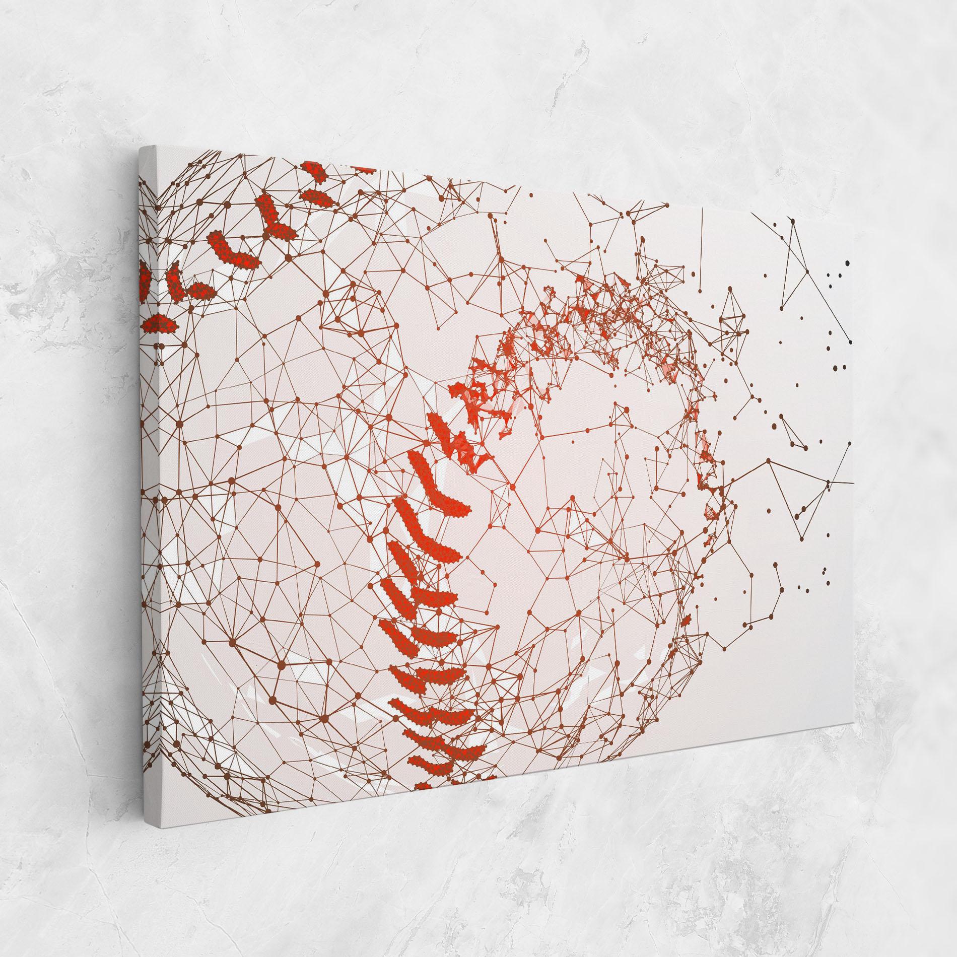Картина на платно Baseball Line Art mockup 1