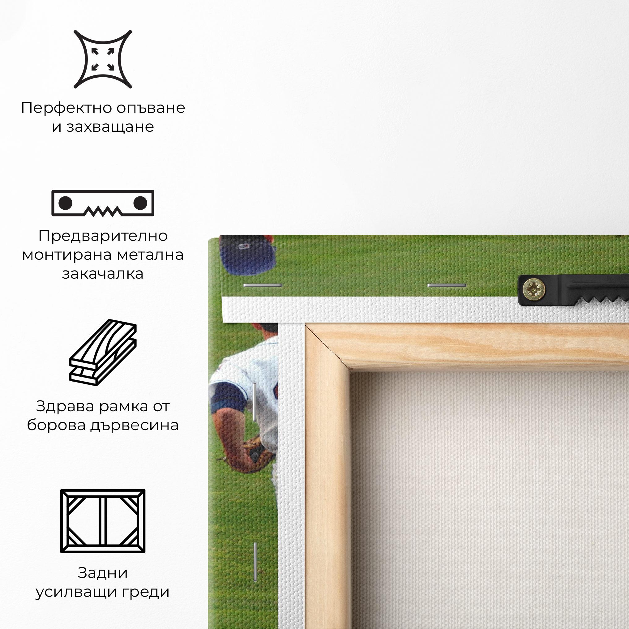 Картина на платно Baseball Player mockup 5