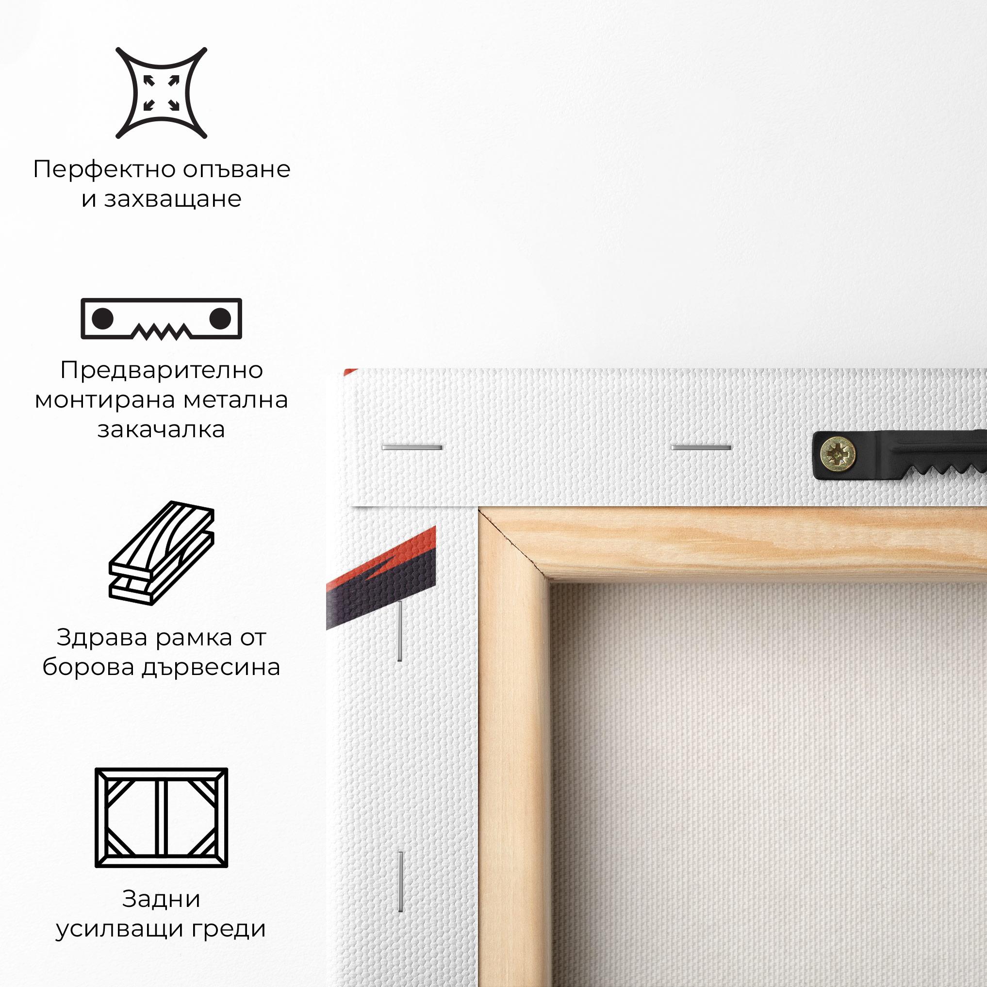 Картина на платно Baseball Red Art mockup 5