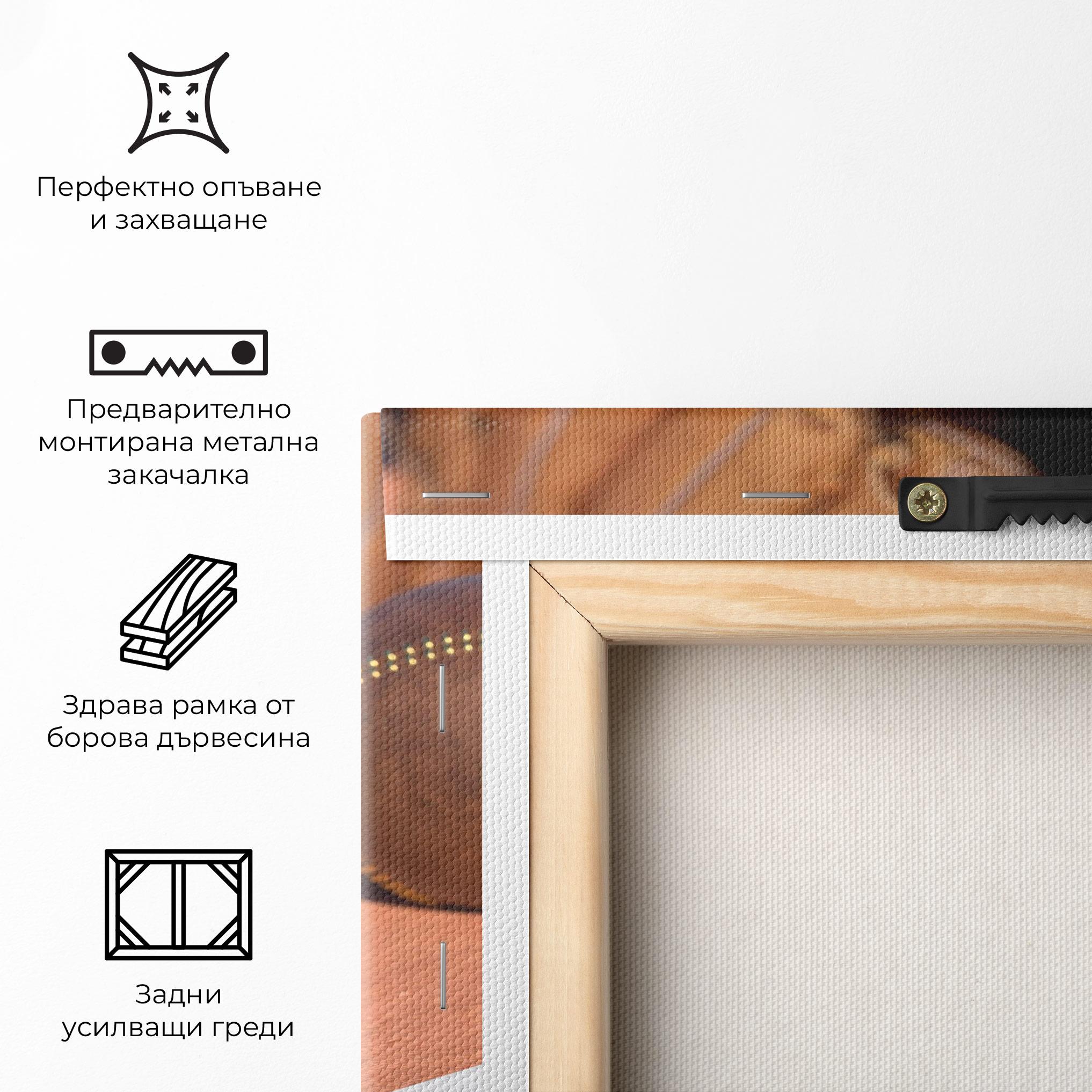 Картина на платно Brown Baseball Ball mockup 5