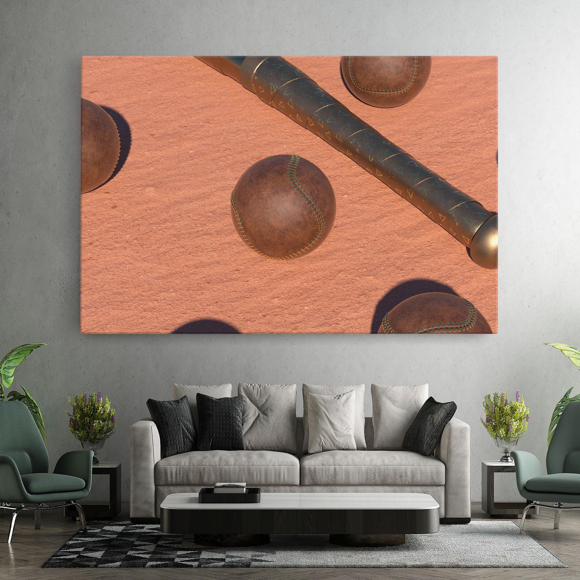 Картина на платно Baseball Set On Send mockup 7