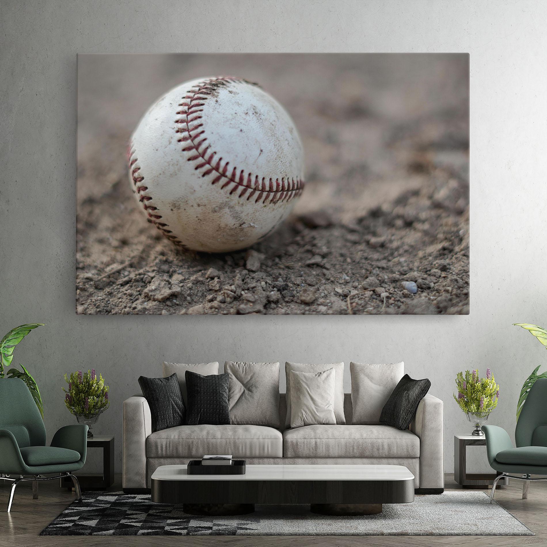 Картина на платно Dusty Baseball Ball mockup 7
