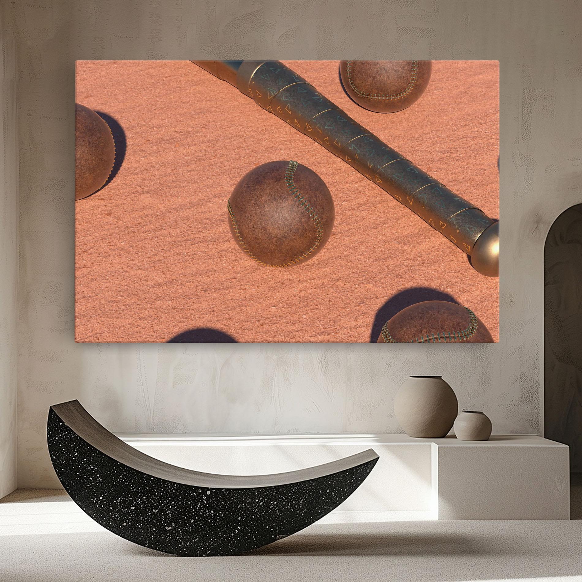 Картина на платно Baseball Set On Send mockup 8