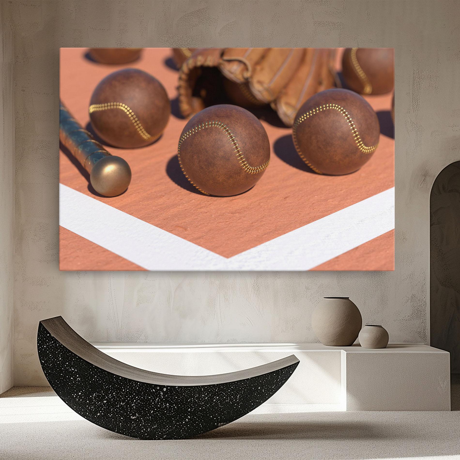 Картина на платно Brown Baseball Ball mockup 8