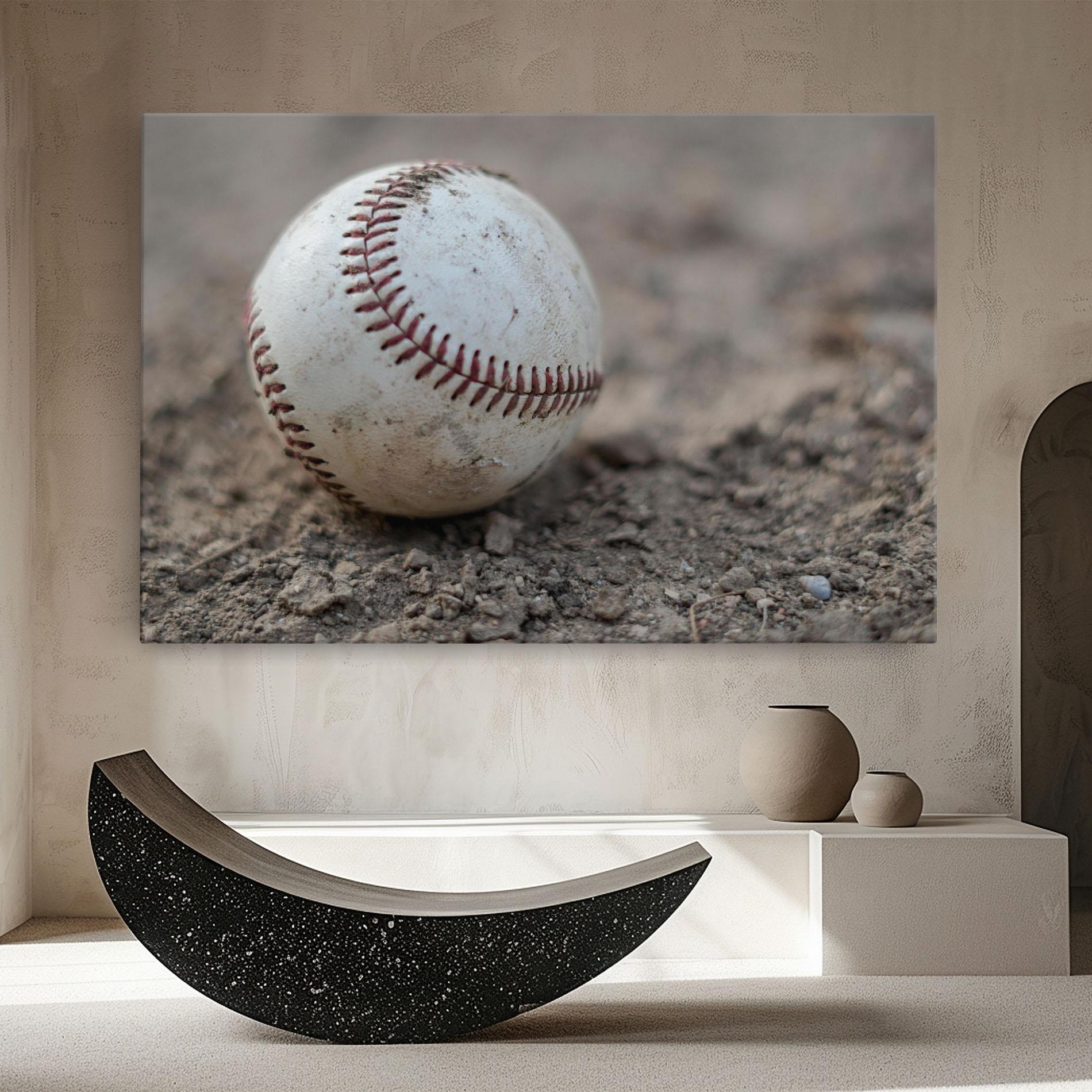 Картина на платно Dusty Baseball Ball mockup 8