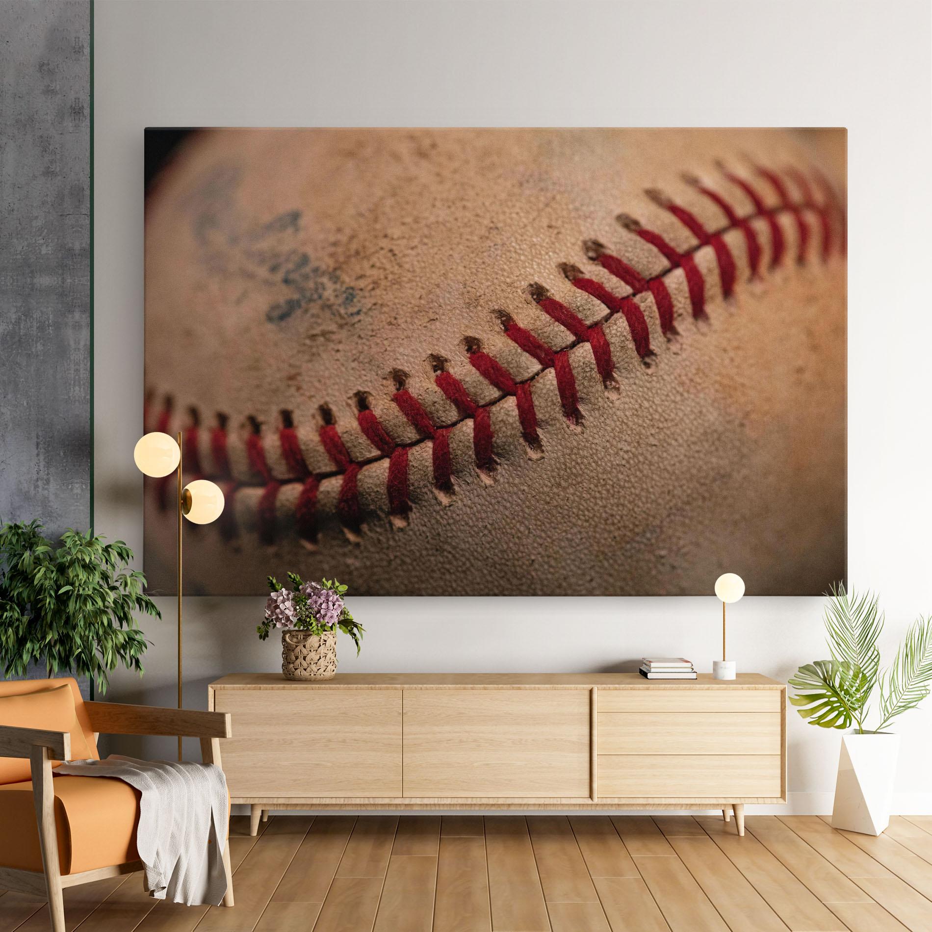 Картина на платно Baseball Ball Close Up mockup 9