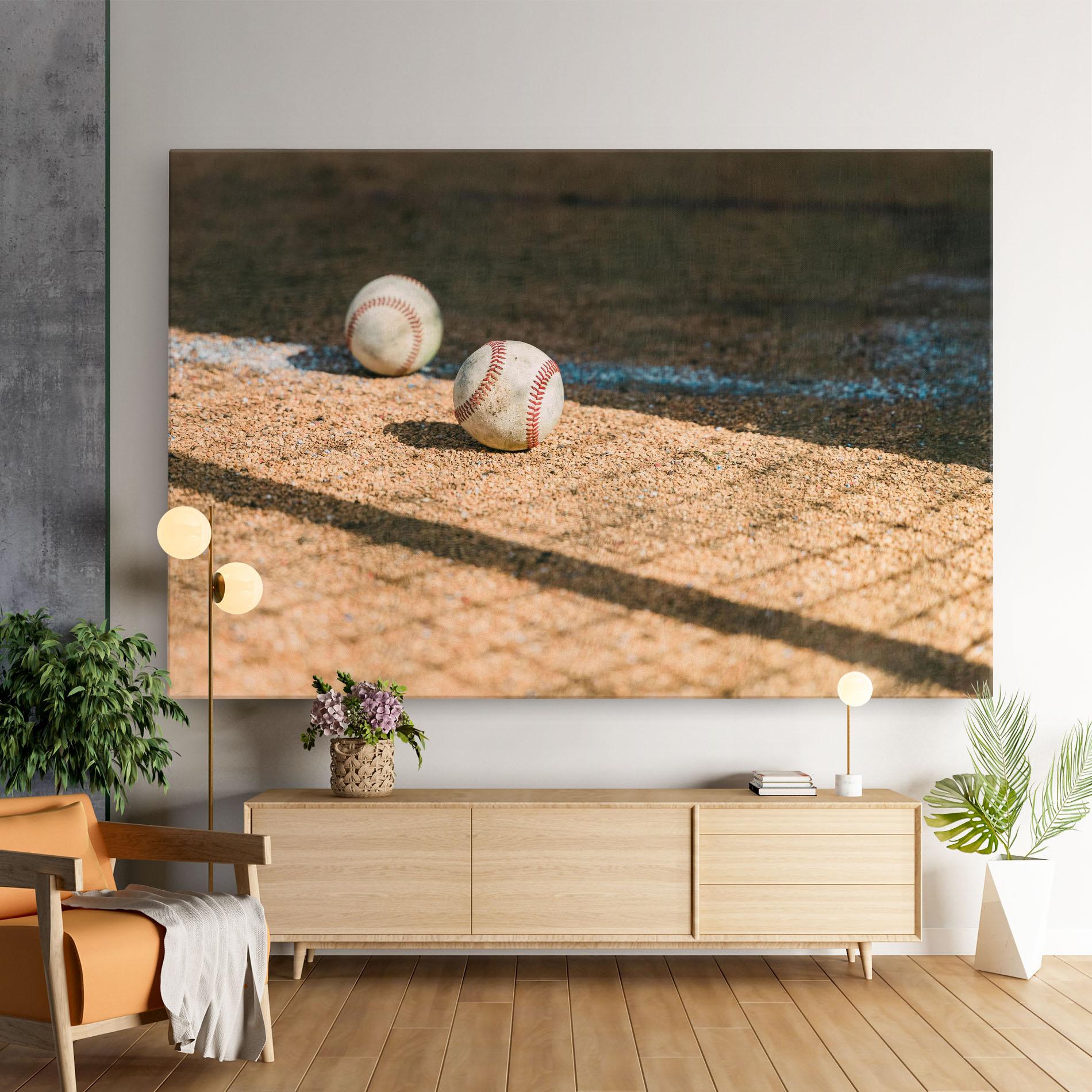 Картина на платно Baseball Balls mockup 9