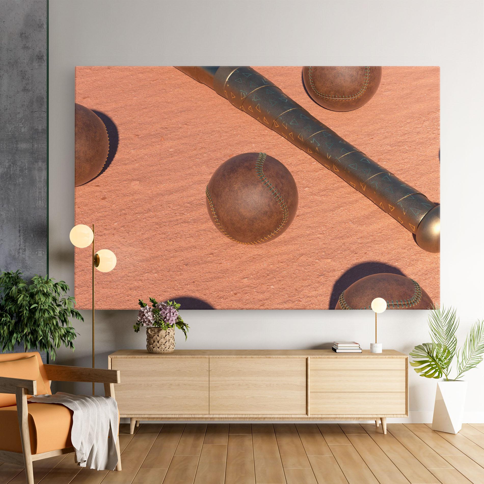 Картина на платно Baseball Set On Send mockup 9