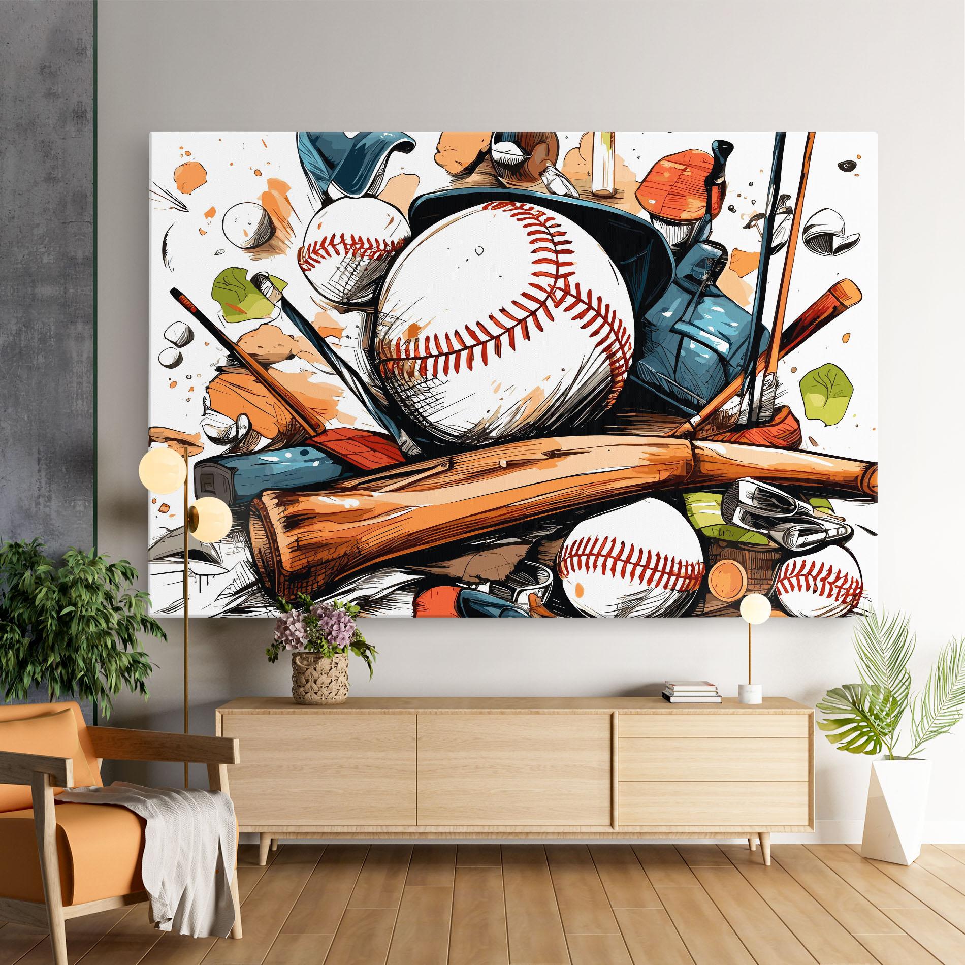 Картина на платно Baseball Trash mockup 9