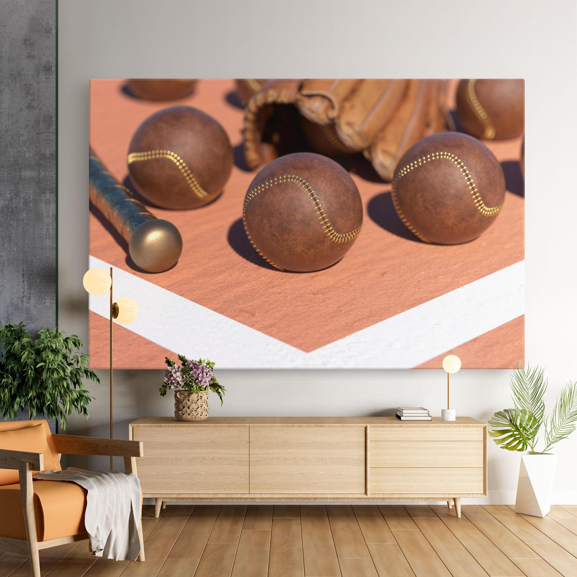 Картина на платно Brown Baseball Ball mockup 9