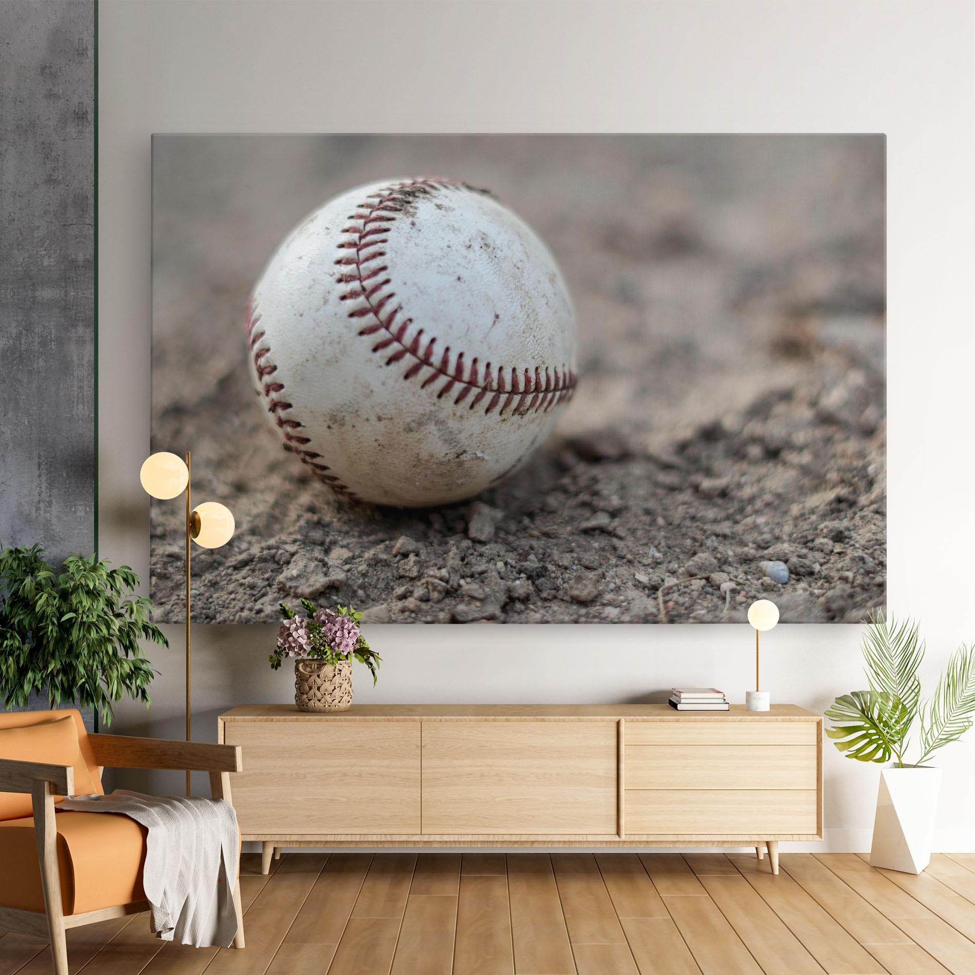Картина на платно Dusty Baseball Ball mockup 9