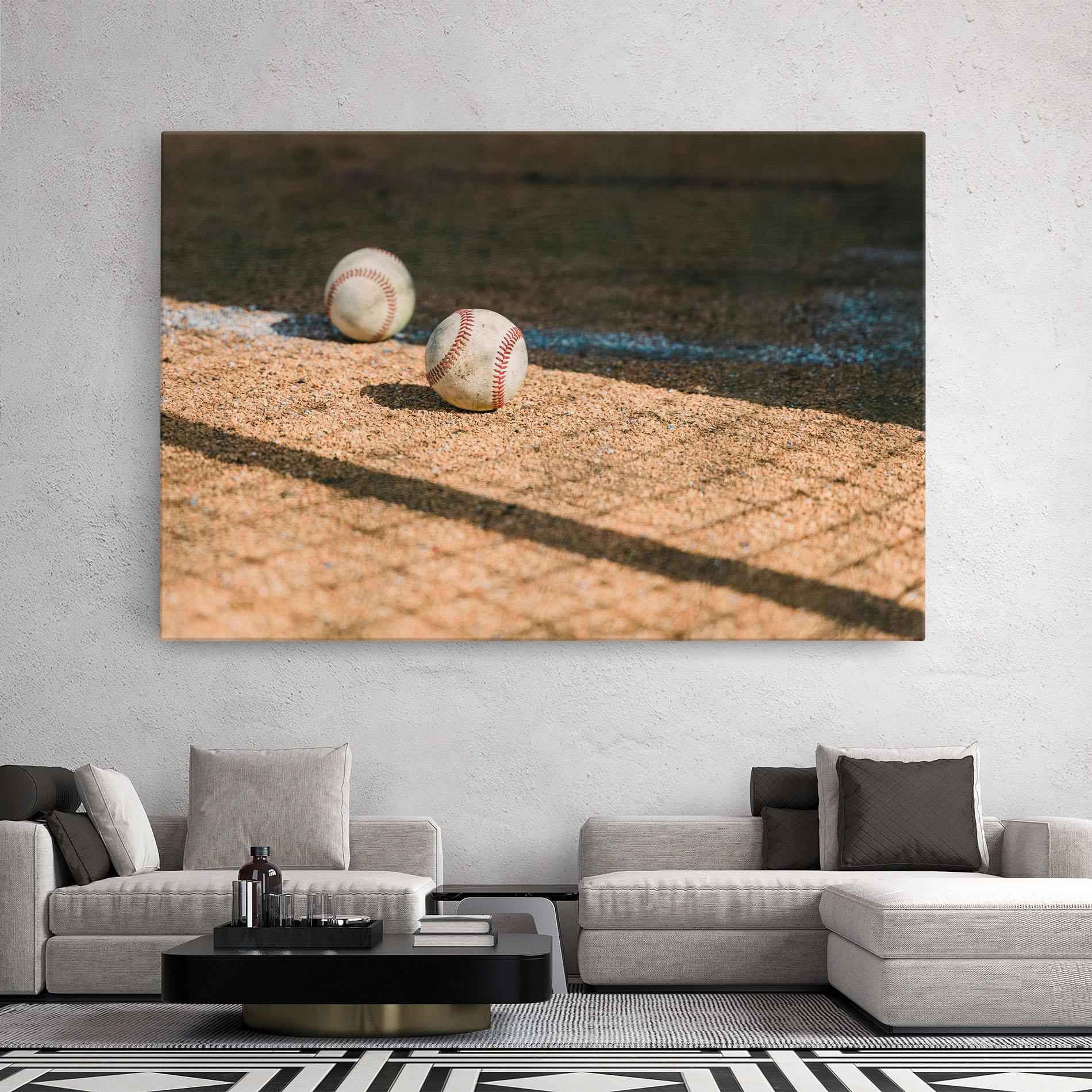 Картина на платно Baseball Balls mockup 2
