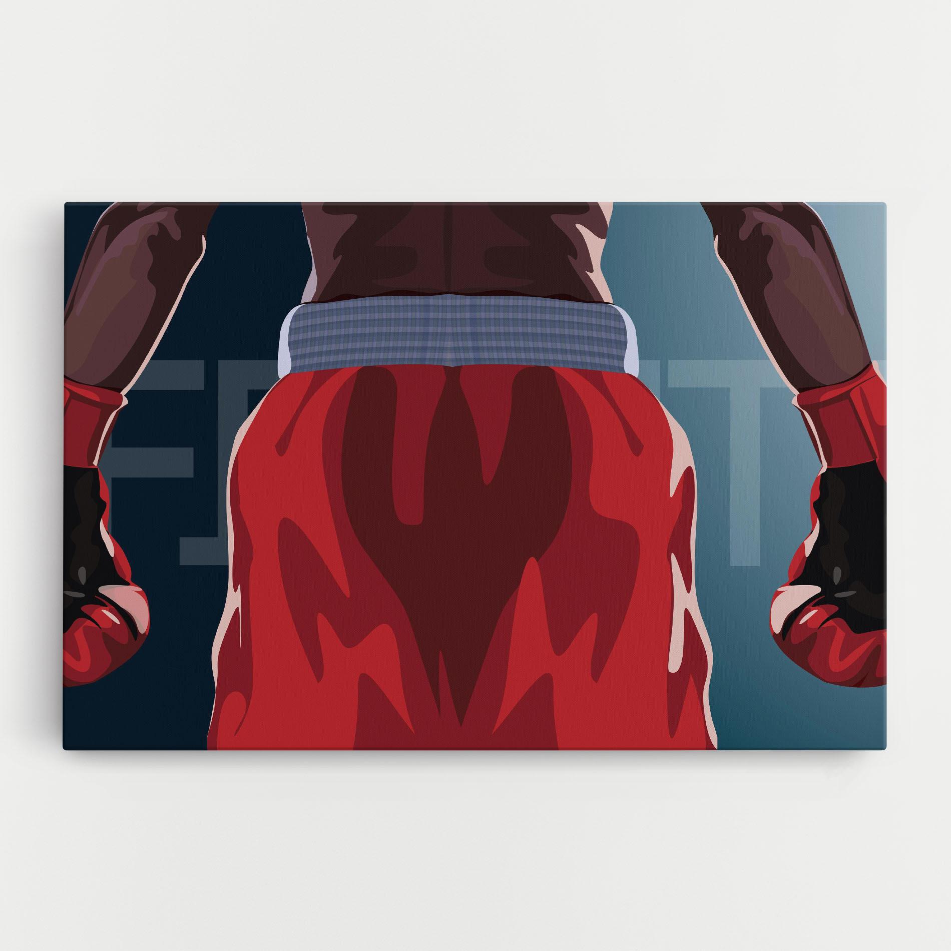 Картина на платно Fight Box mockup 0