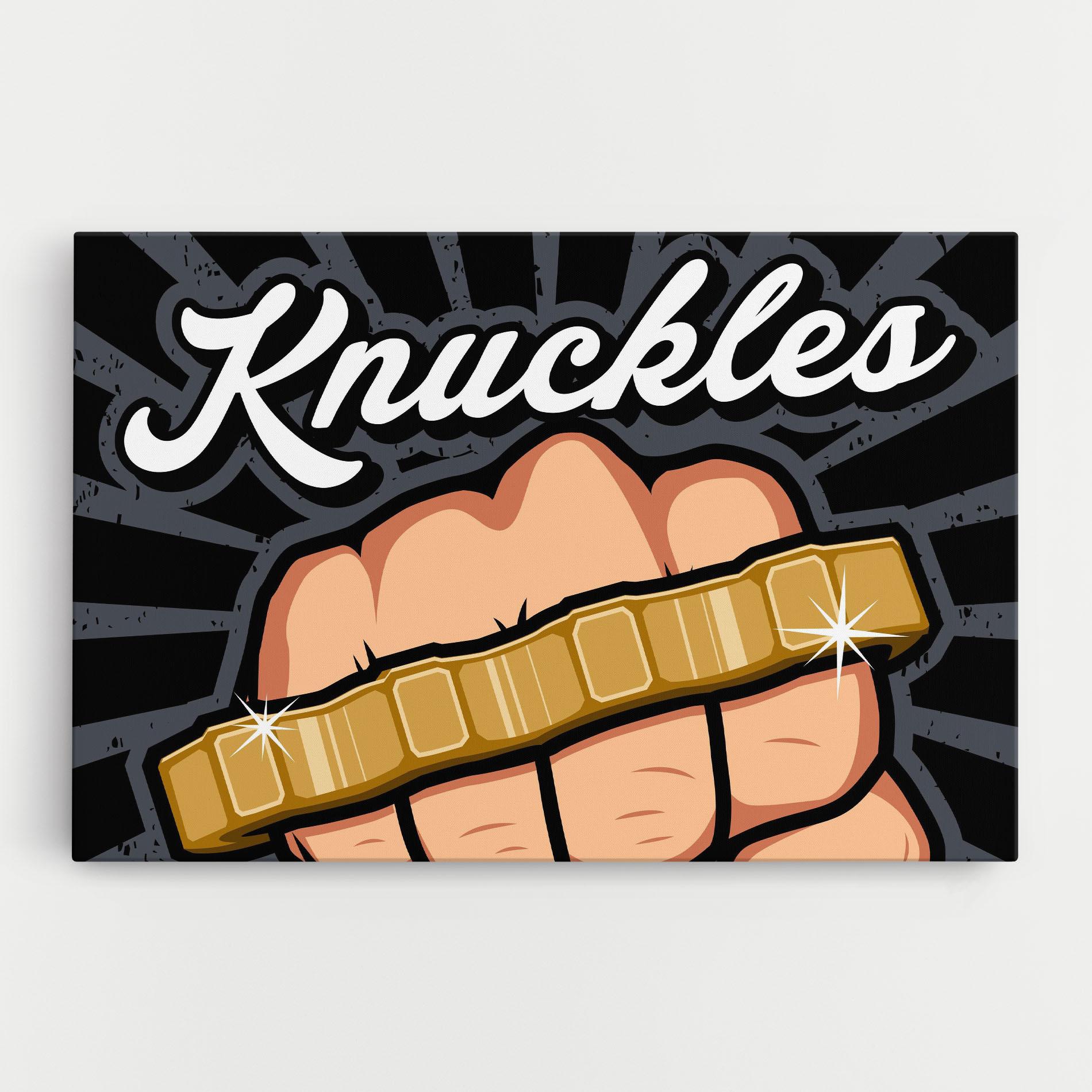 Картина на платно Knuckles mockup 0
