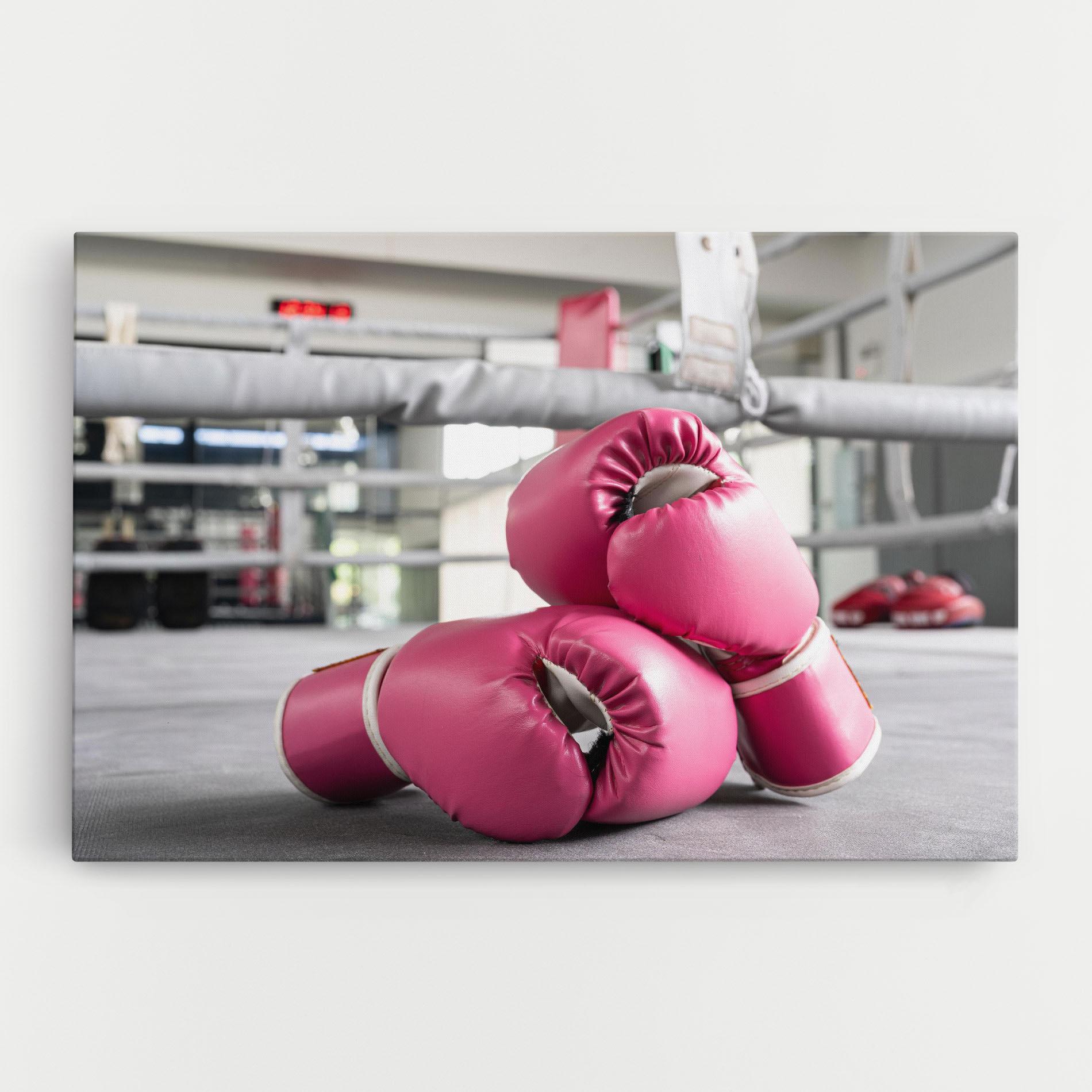 Картина на платно Pink Boxing Gloves mockup 0