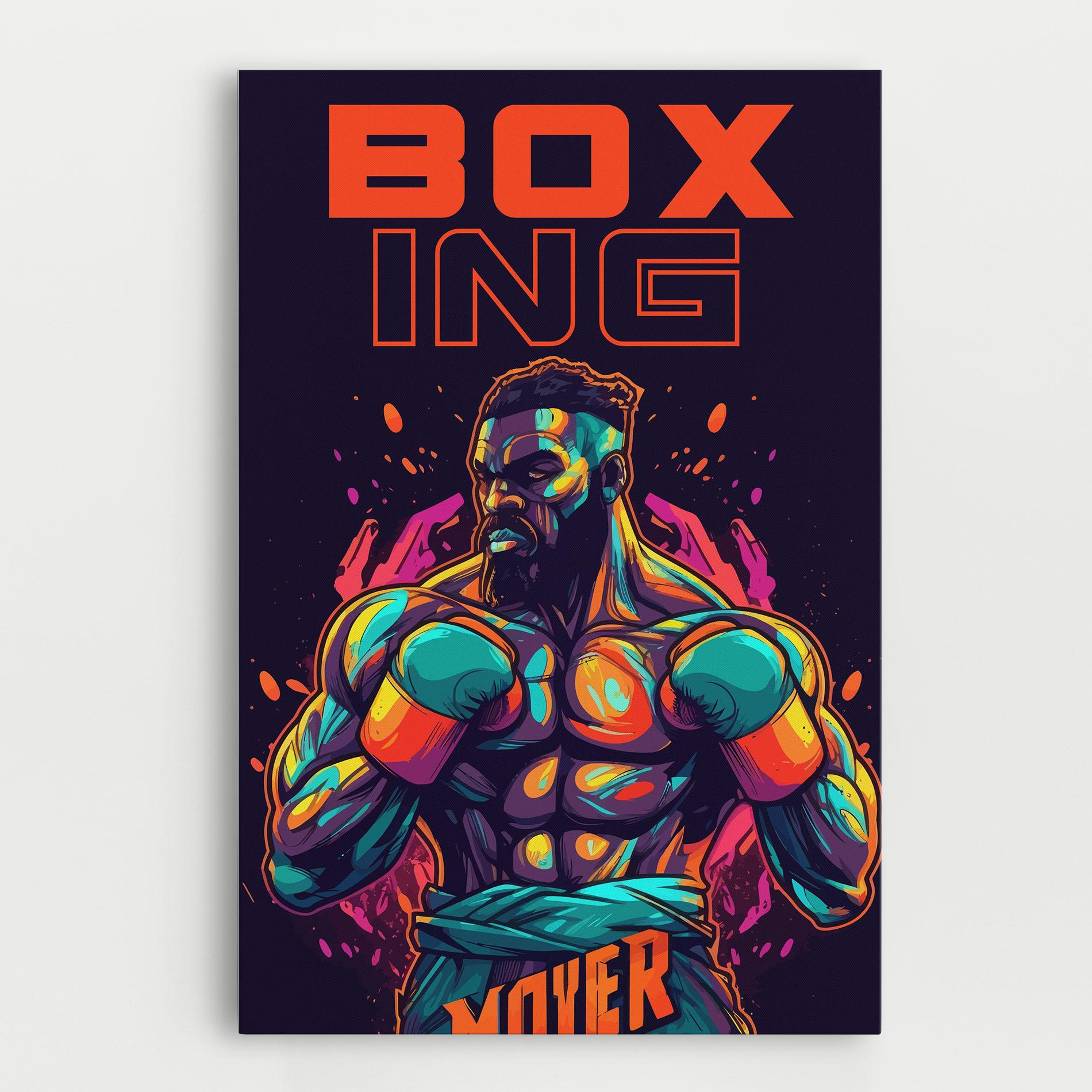 Картина на платно Box Ing mockup 0