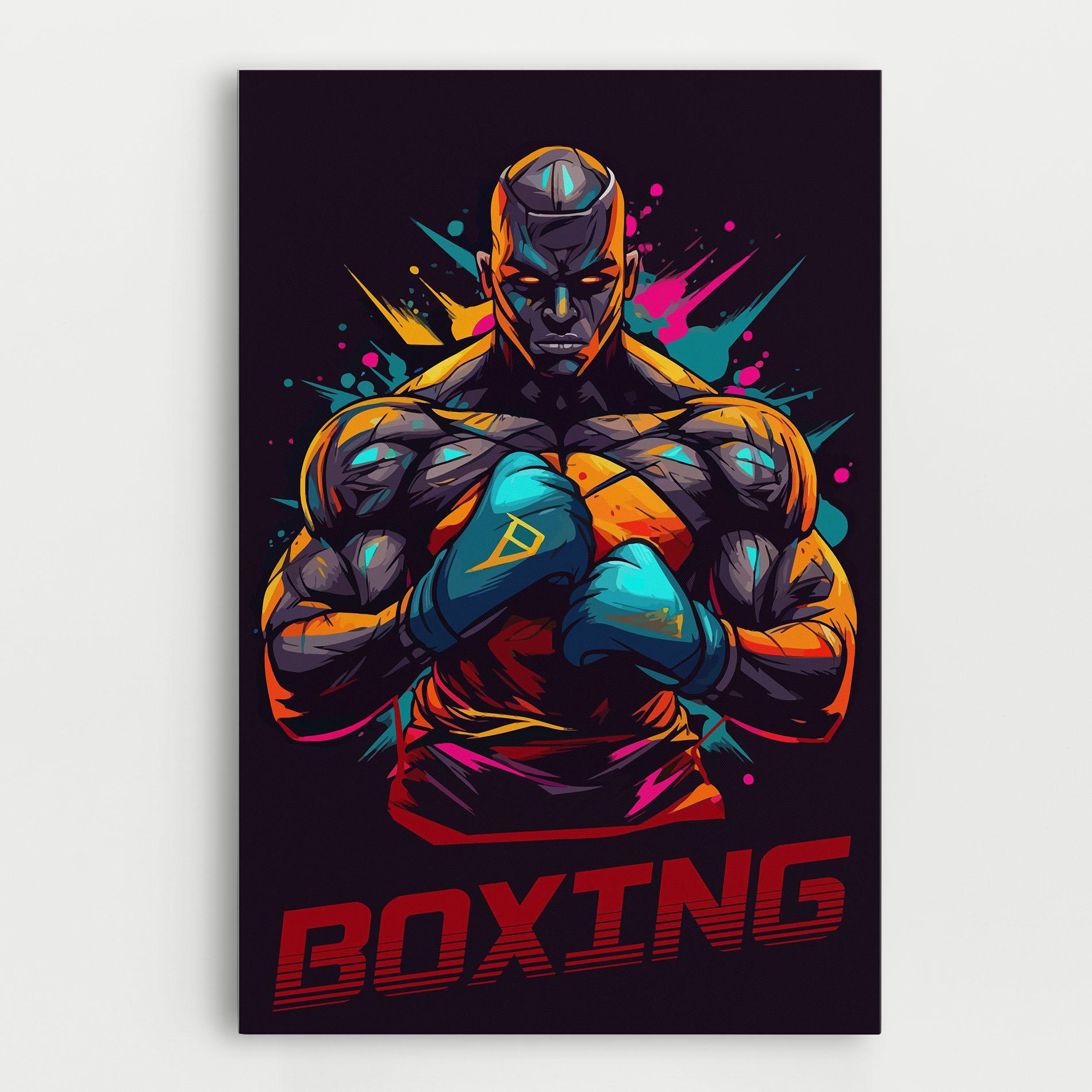 Картина на платно Boxing Strong mockup 0