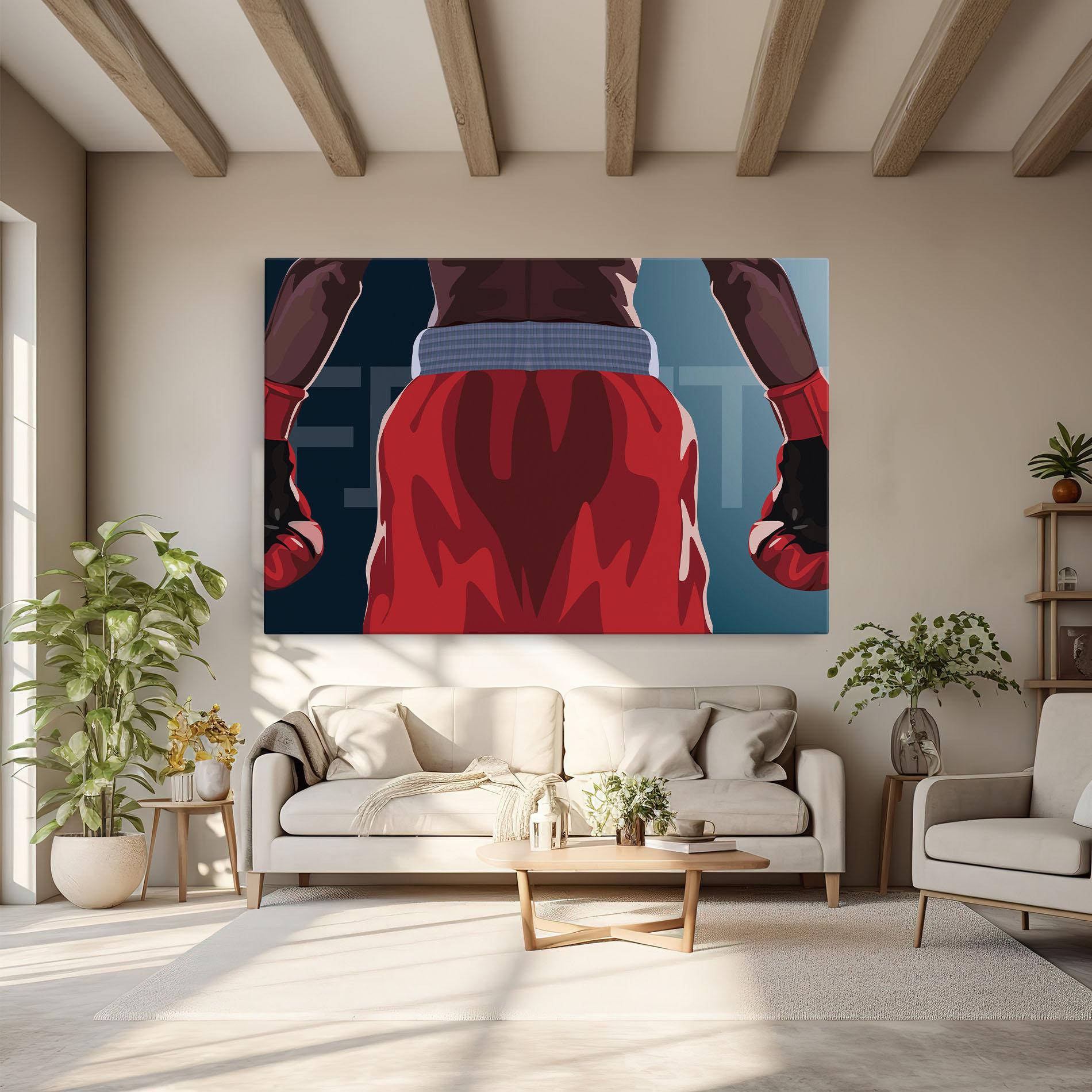 Картина на платно Fight Box mockup 6