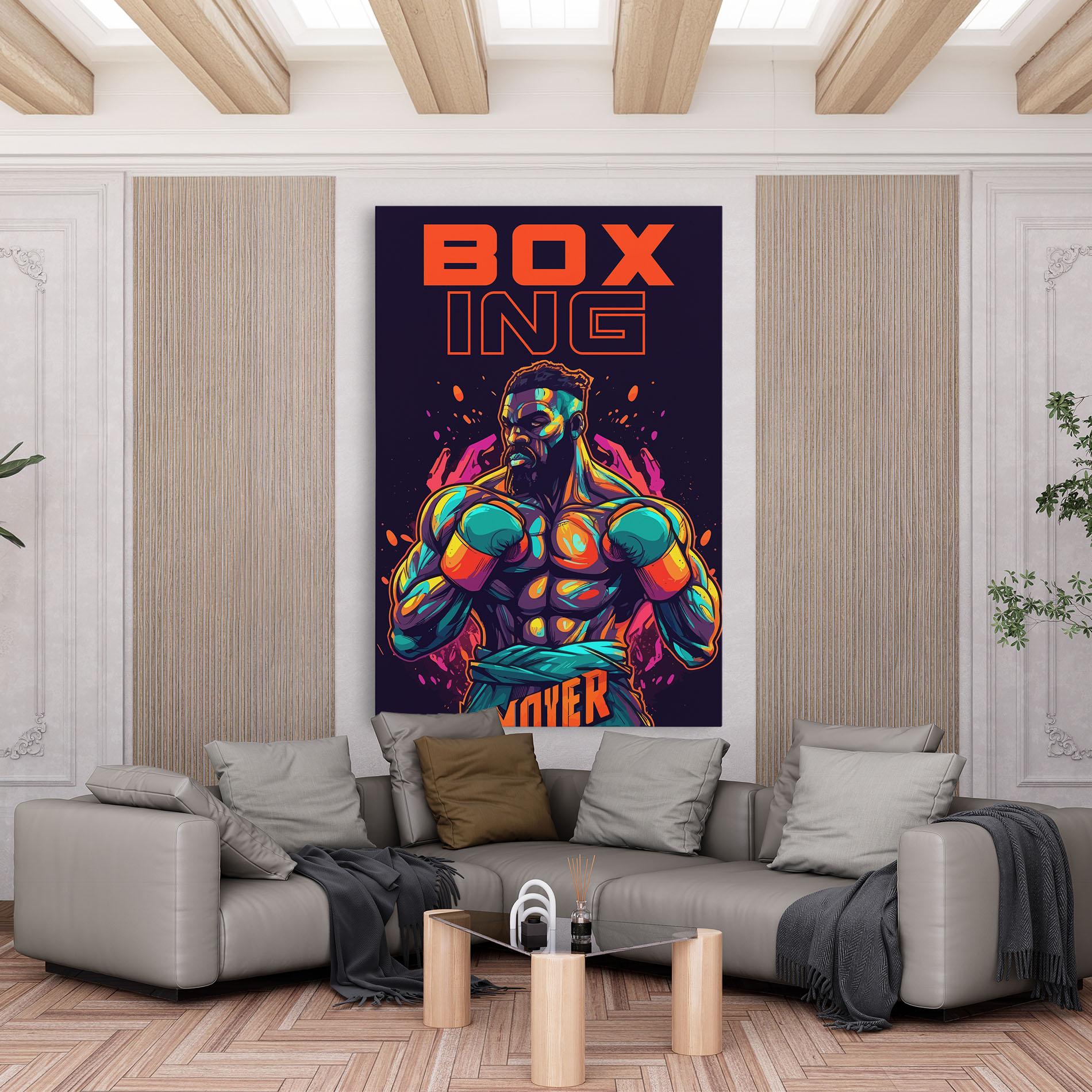 Картина на платно Box Ing mockup 6