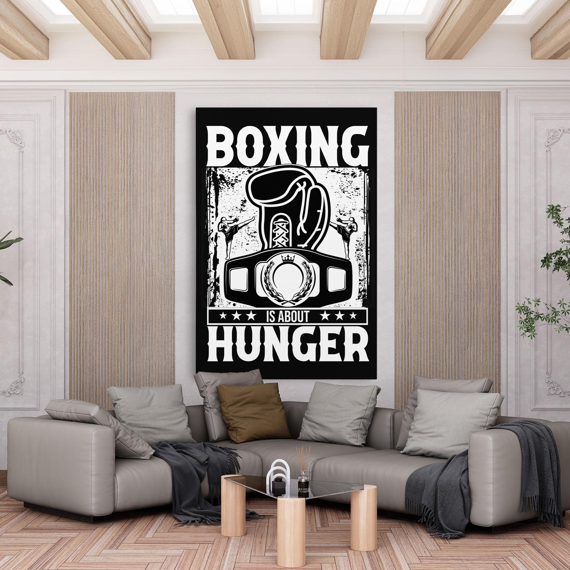 Картина на платно Boxing Hunger mockup 6