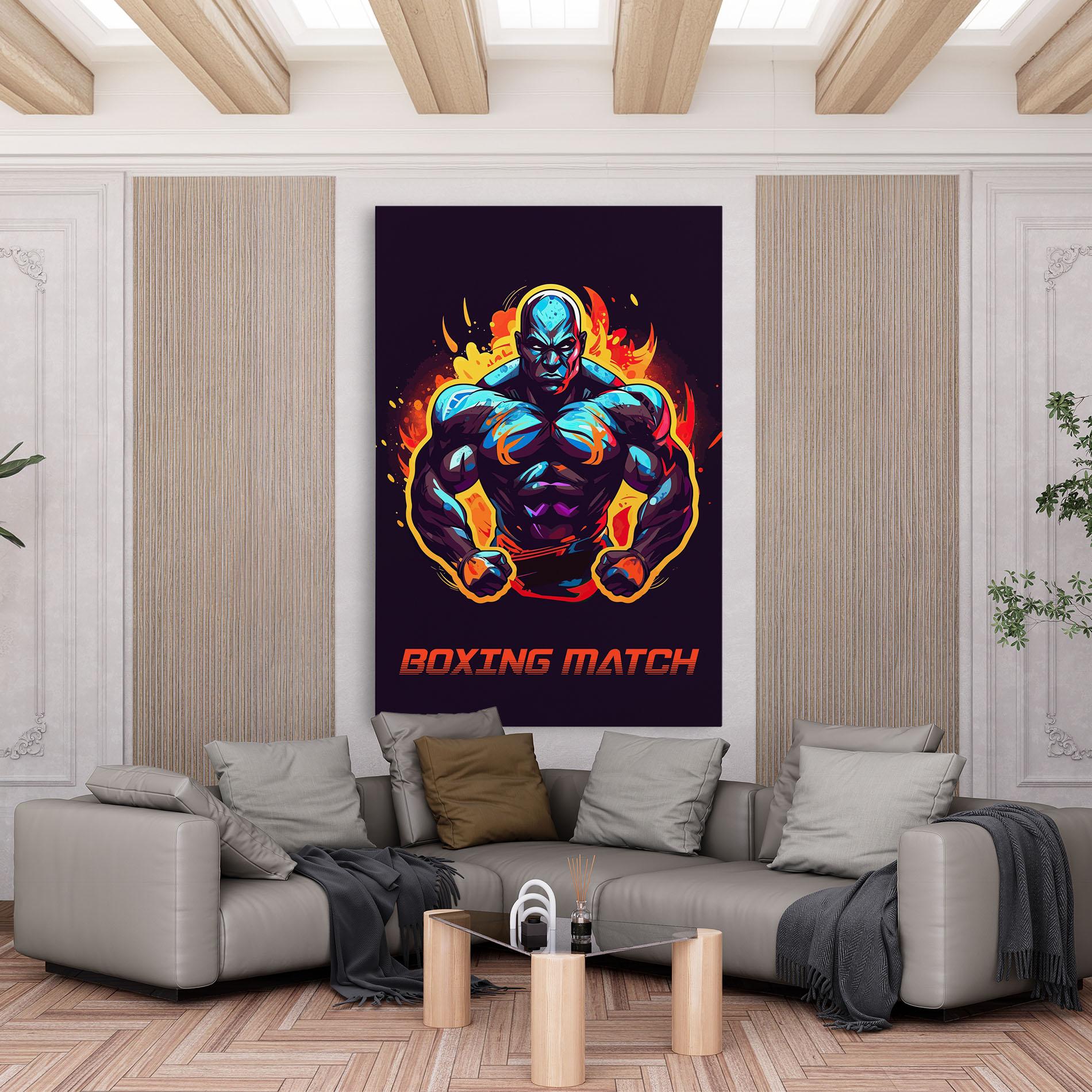 Картина на платно Boxing Strong Match mockup 6